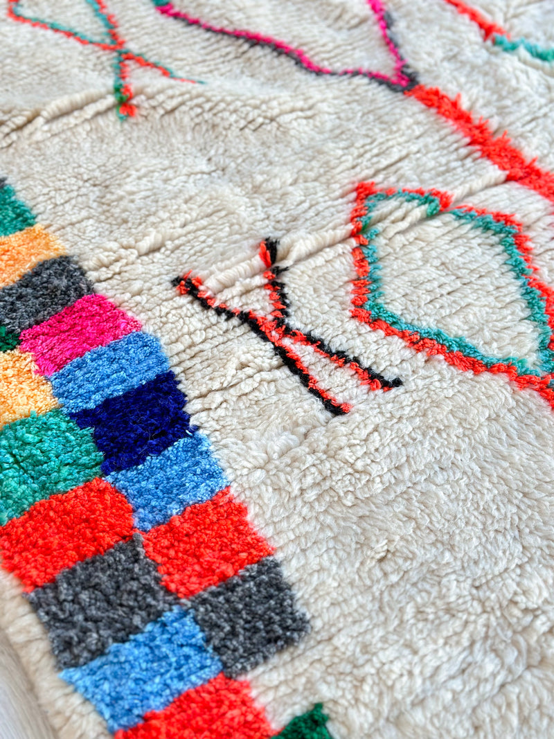 Colorful Berber rug 153 x 243 cm - n°733