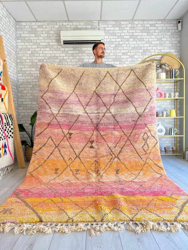 Tapis Beni Ouarain coloré - 170 x 255 cm - n°667