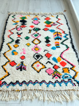 Colorful Moroccan Rug 100 x 170 cm / 3.3 x 5.6 ft - n°1269