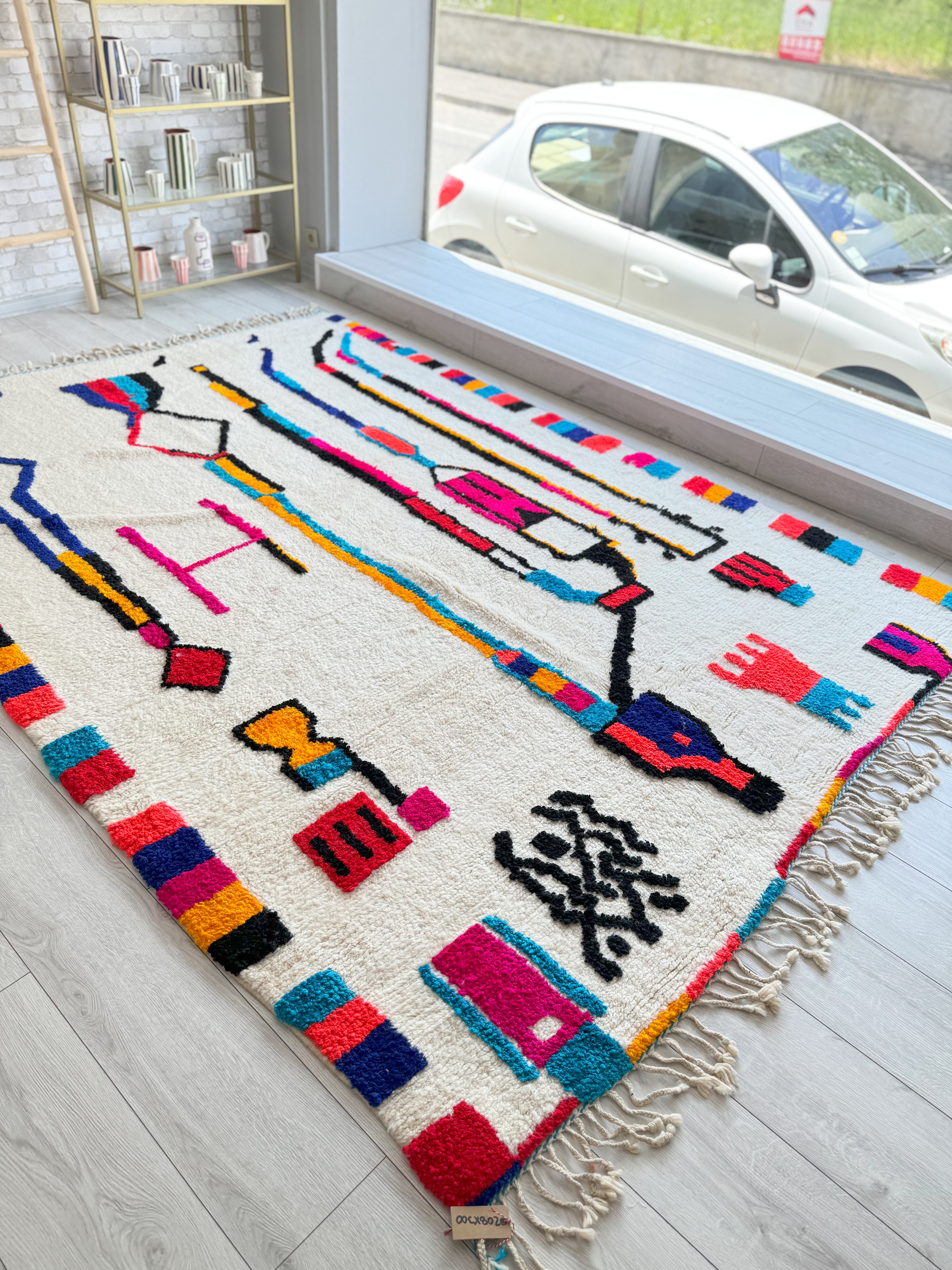 Tapis berbère coloré 208 x 300 cm - n°1166