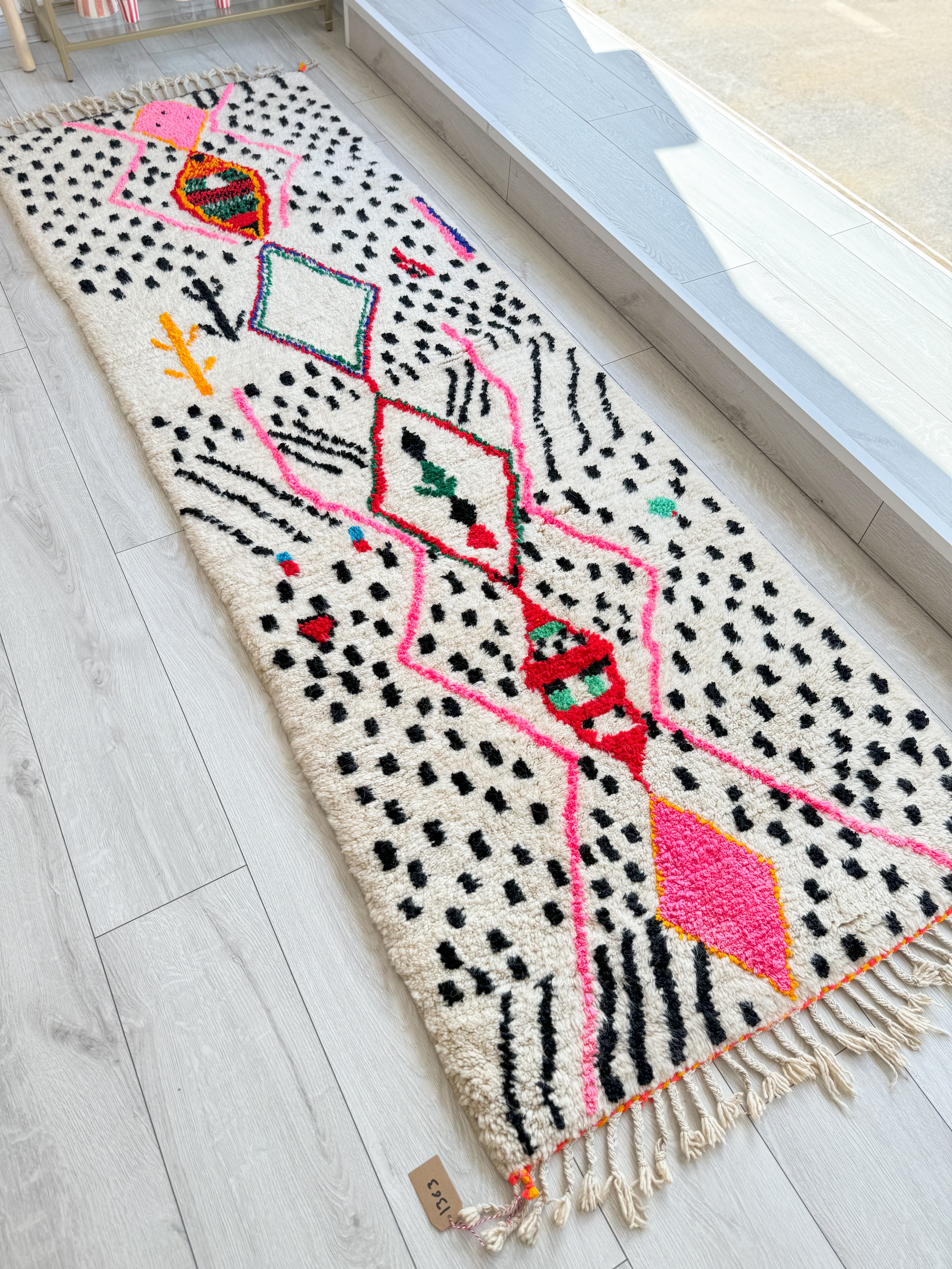 Tapis de couloir coloré 93 x 285 cm - n°1363