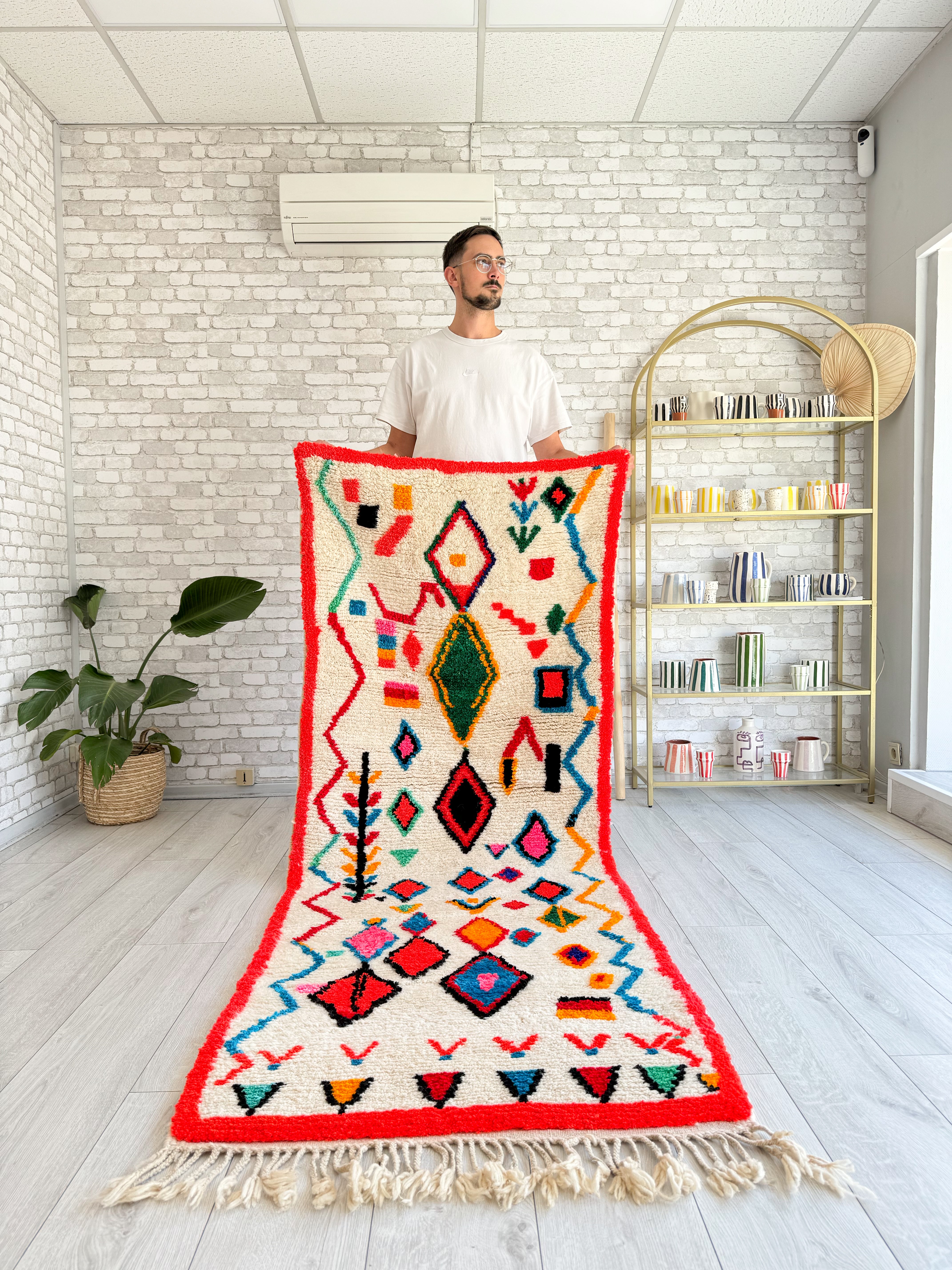 Colorful Moroccan Runner Rug - n°1376