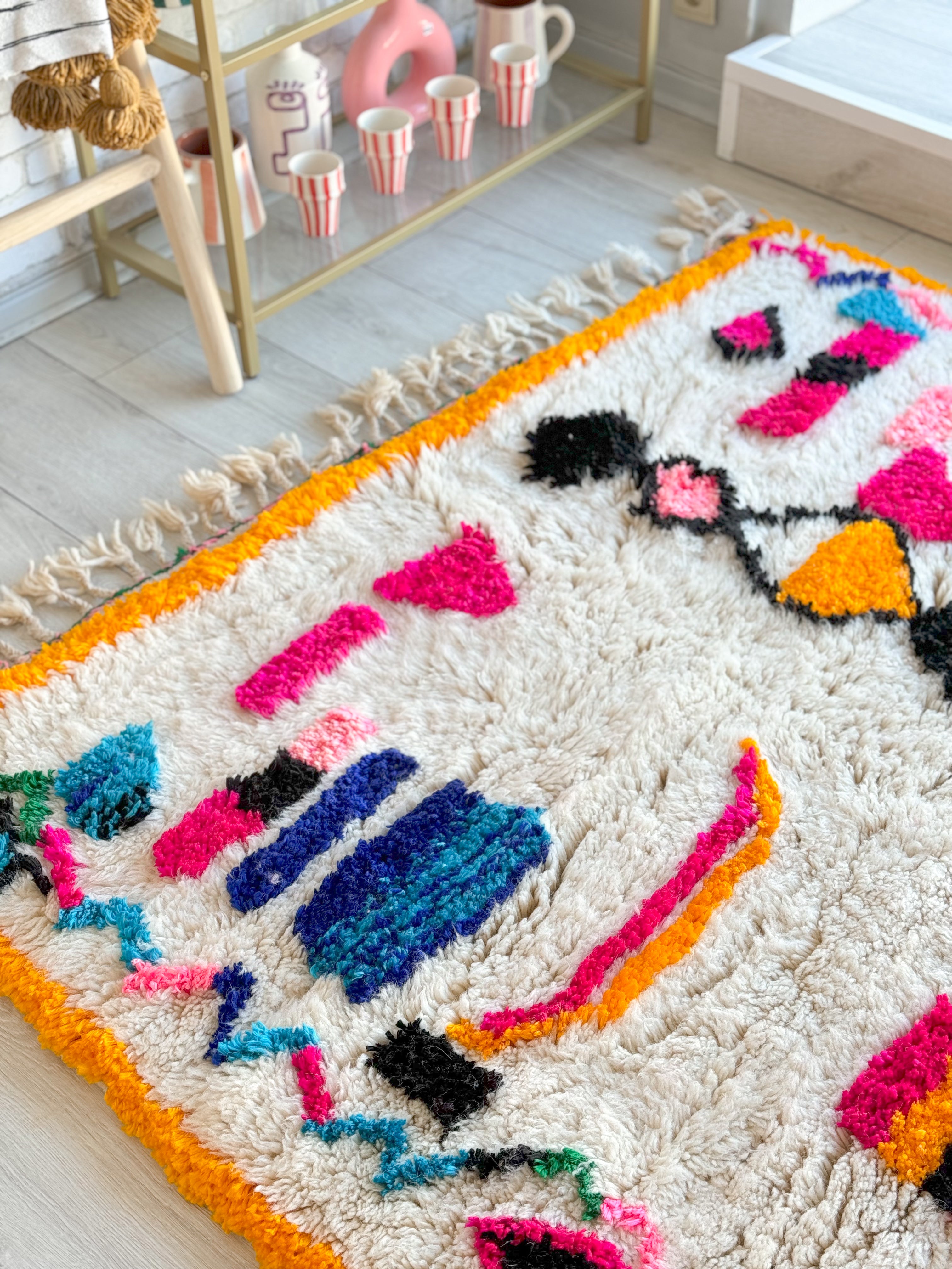 Colorful Berber rug 155 x 282 cm - n°834