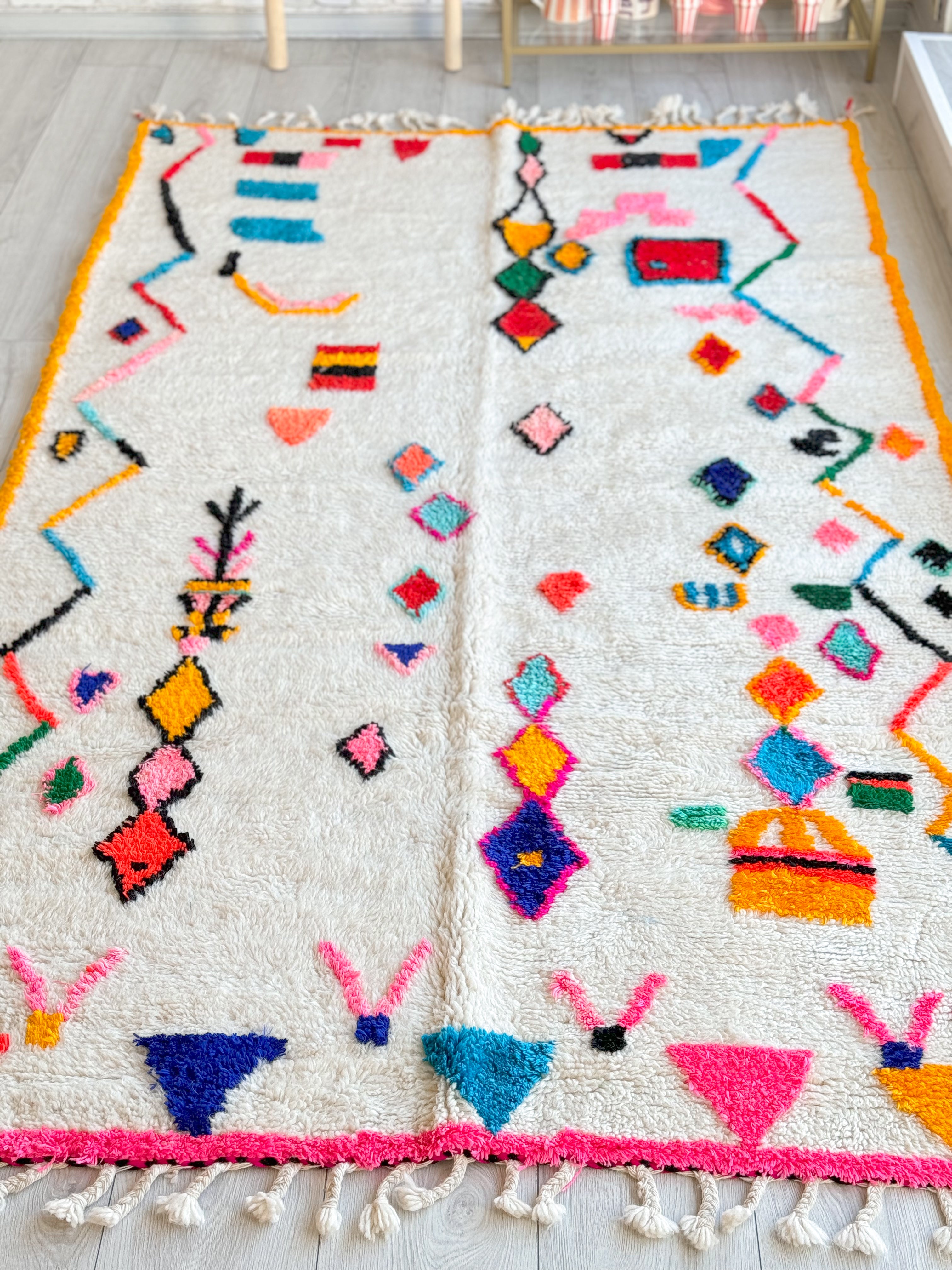 Colorful Berber rug 150 x 275 cm - n°885