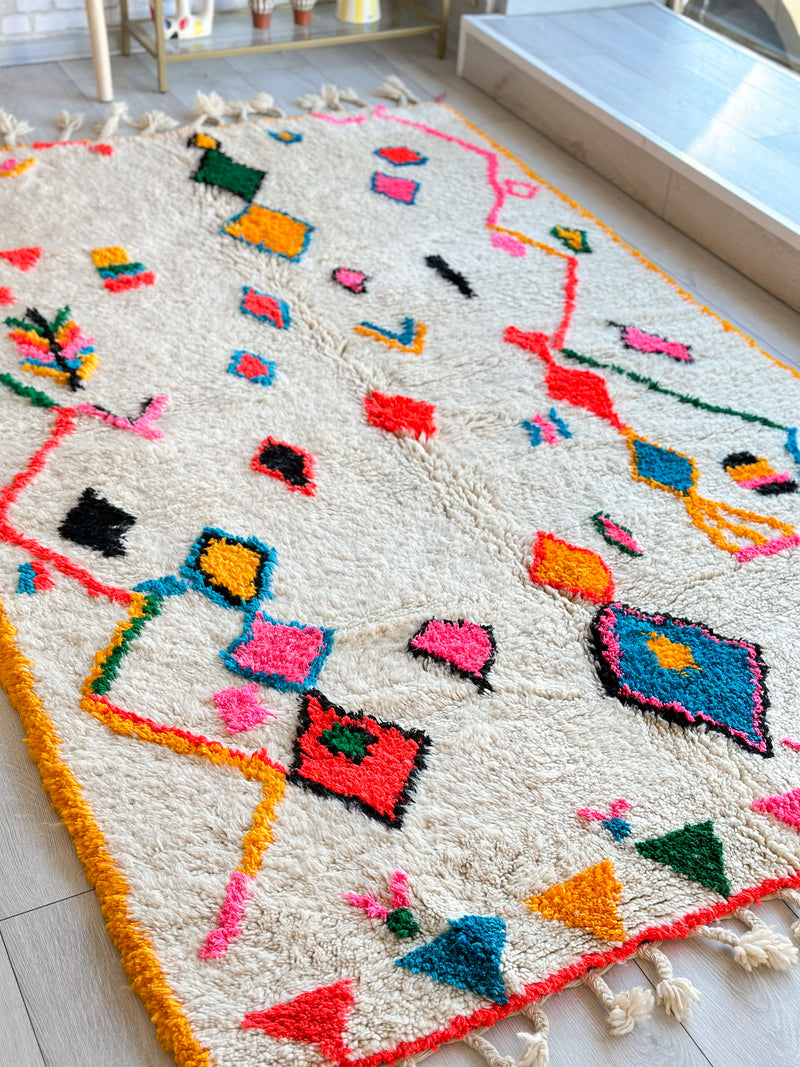 Colorful Berber rug 158 x 260 cm - n°744