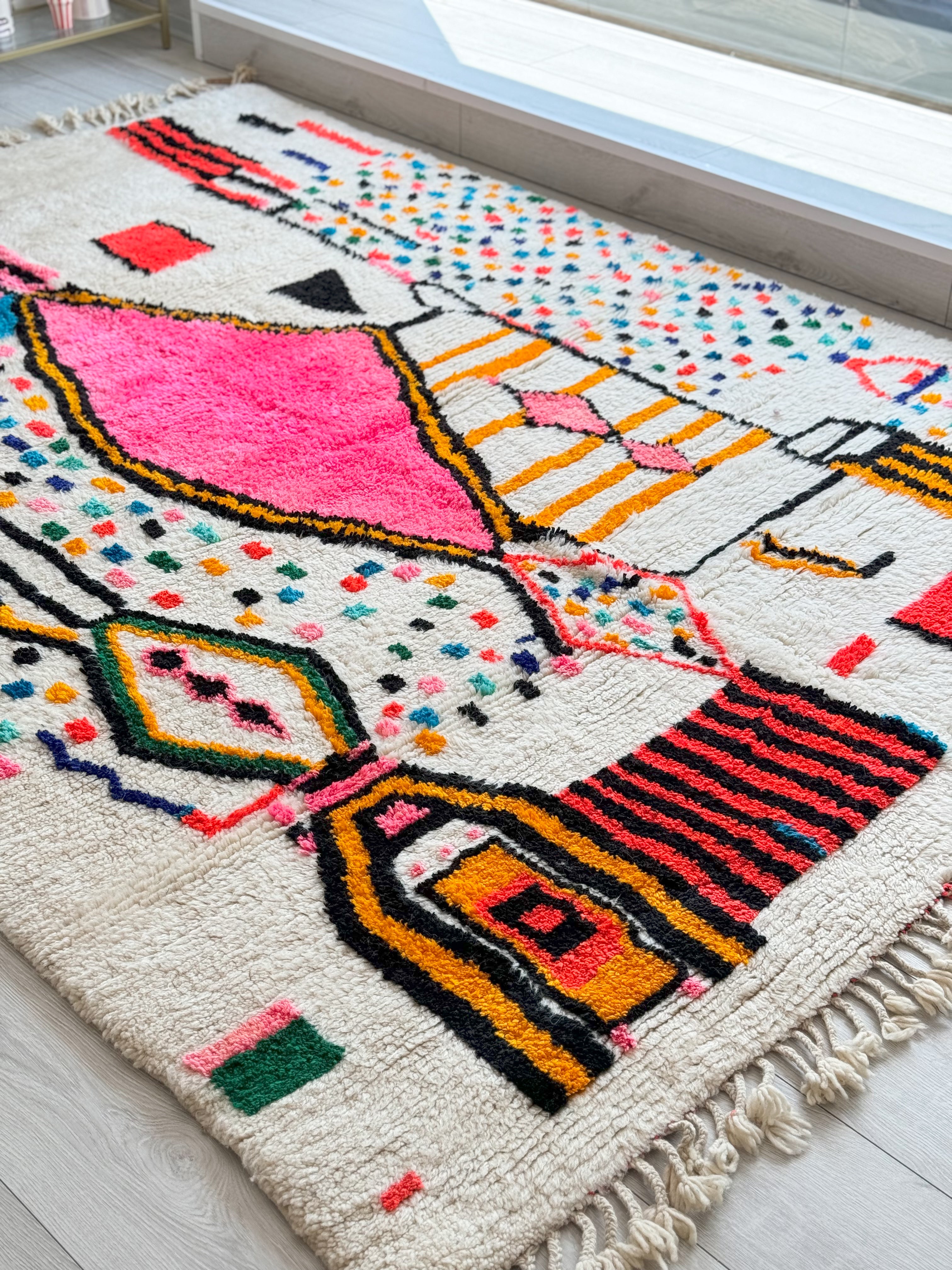 Colorful Berber rug 203 x 300 cm - n°1159