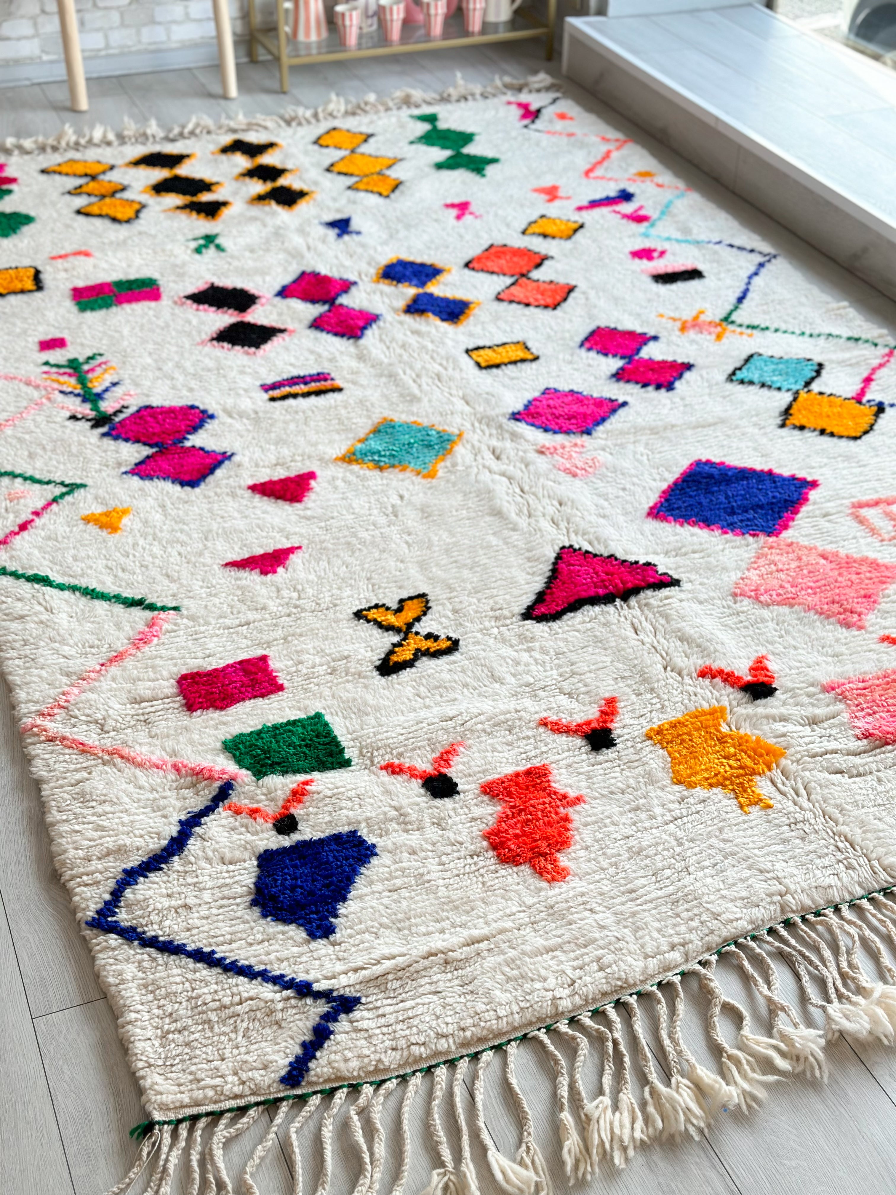 Colorful Berber rug 186 x 330 cm - n°776