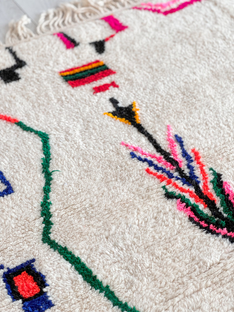 Colorful Berber rug 201 x 325 cm - n°845