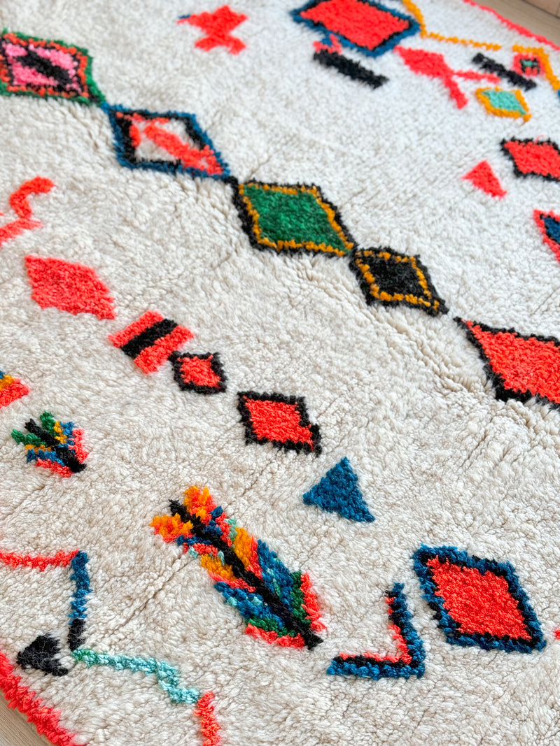 Colorful Berber rug 160 x 270 cm - n°837
