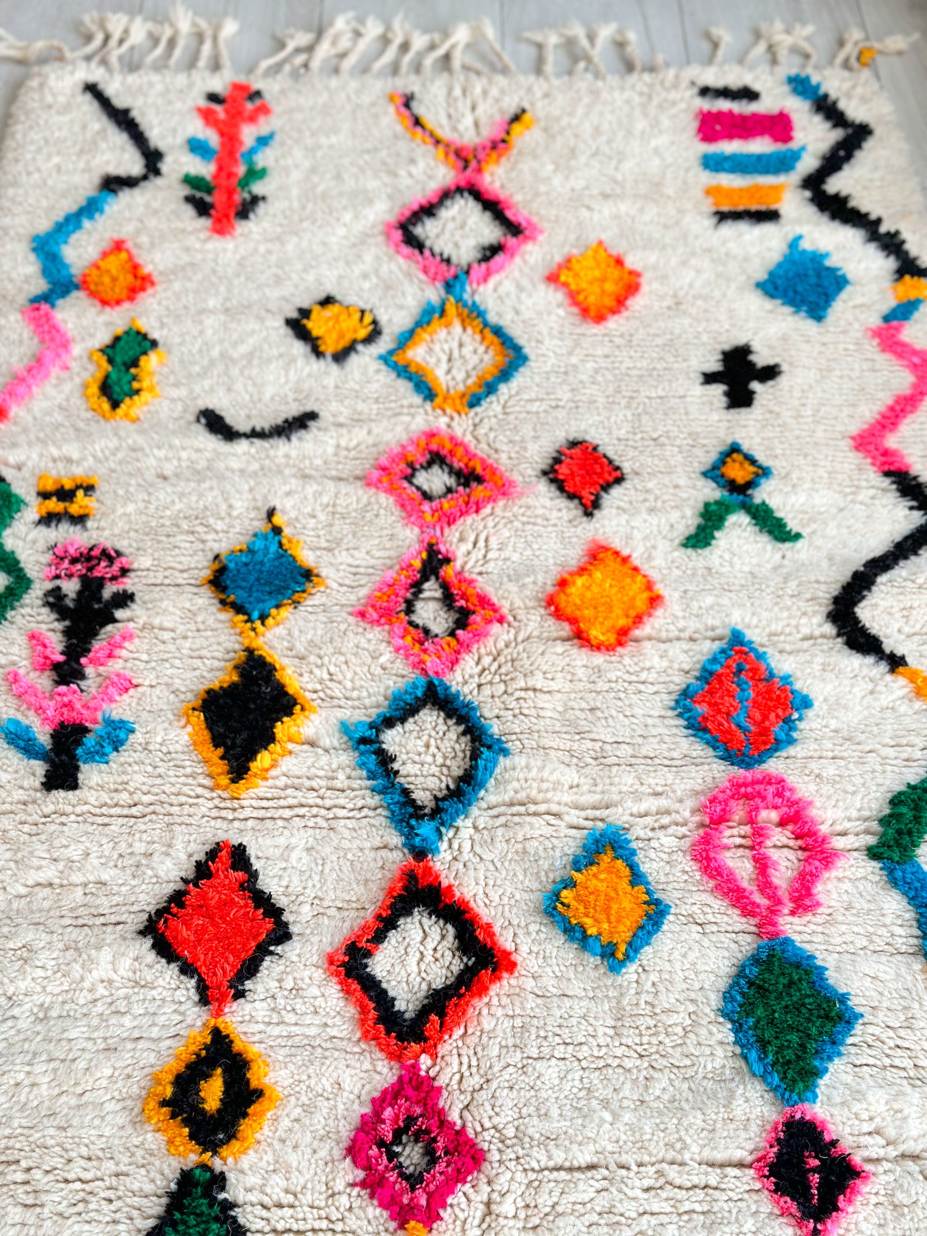 Colorful Berber rug 98 x 170 cm - n°727