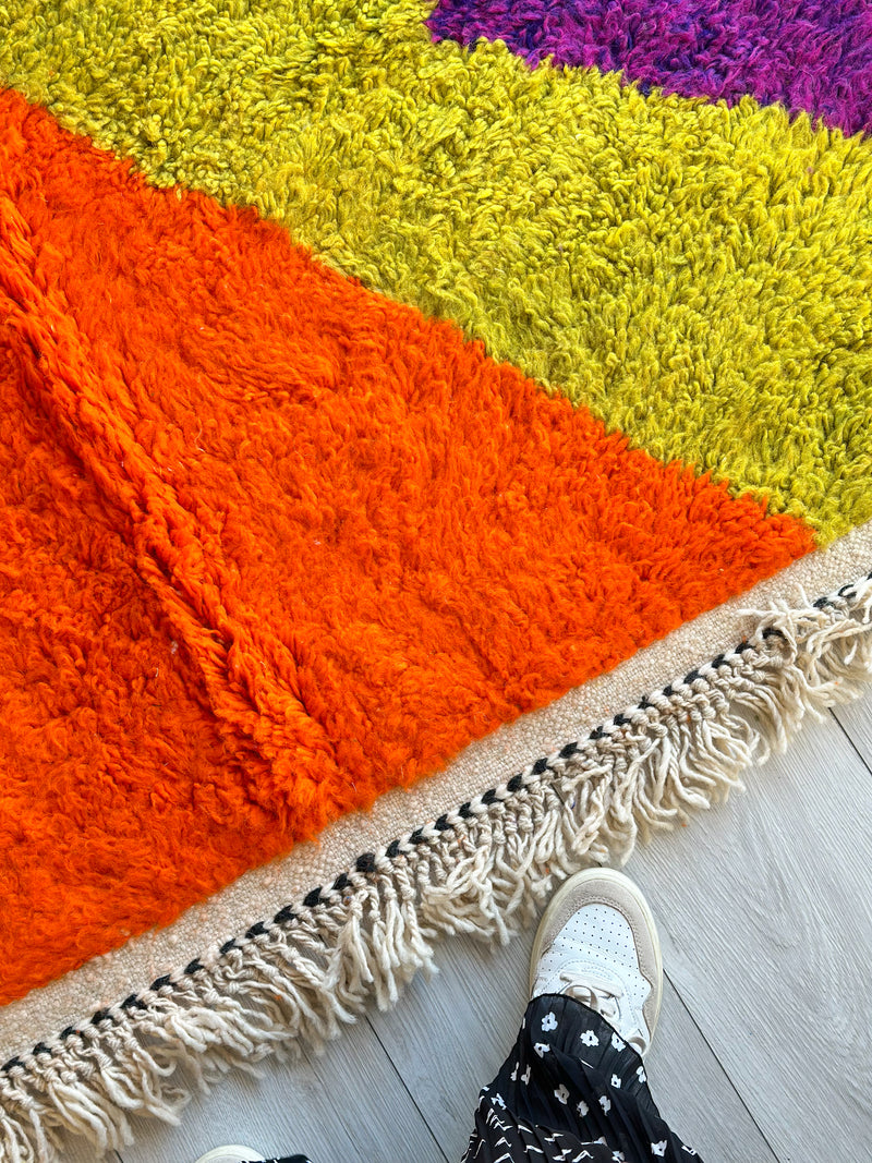 Colorful Beni Ouarain rug - 225 x 338 cm - n°791