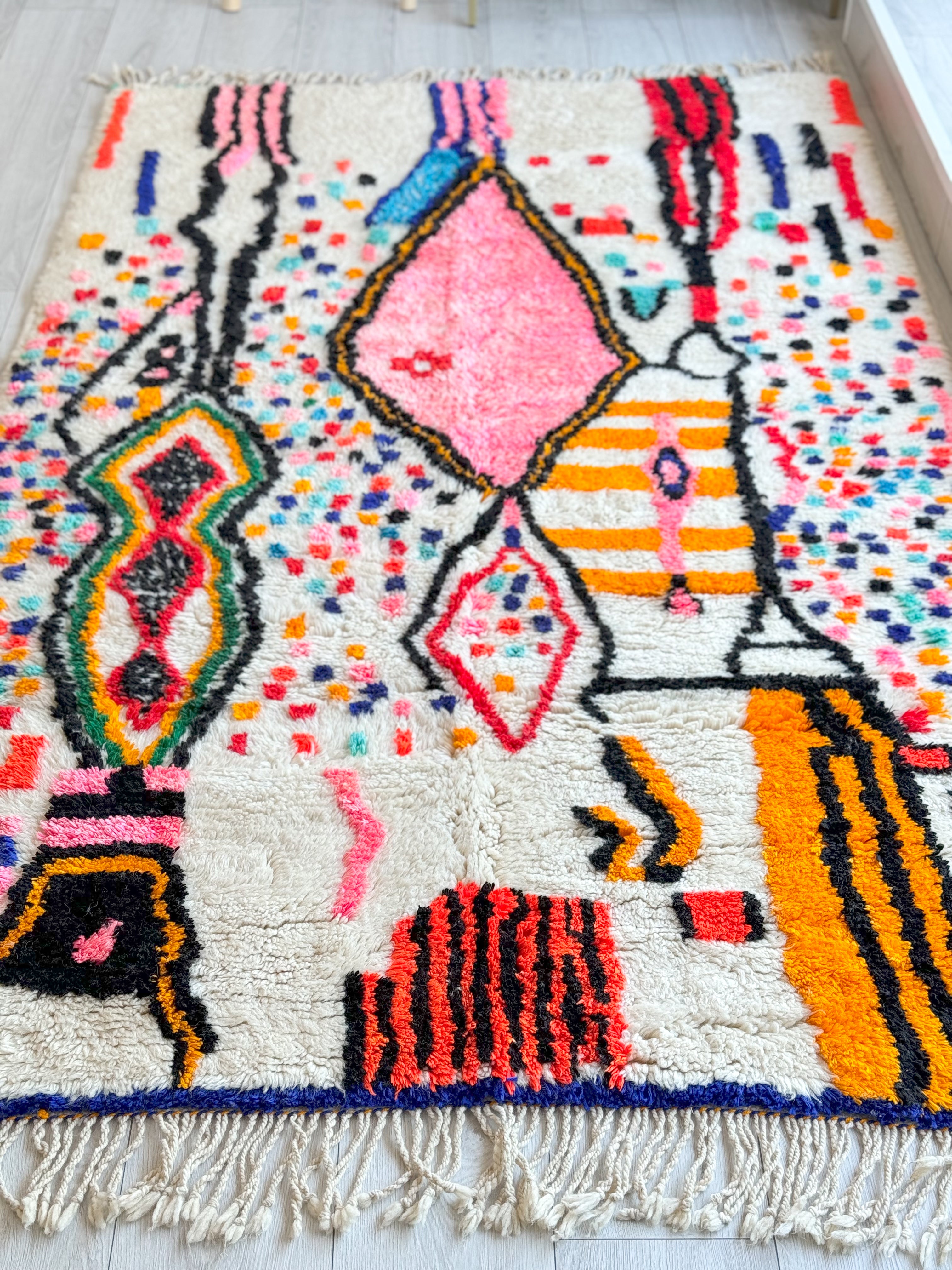 Tapis berbère coloré 153 x 263 cm - n°1187