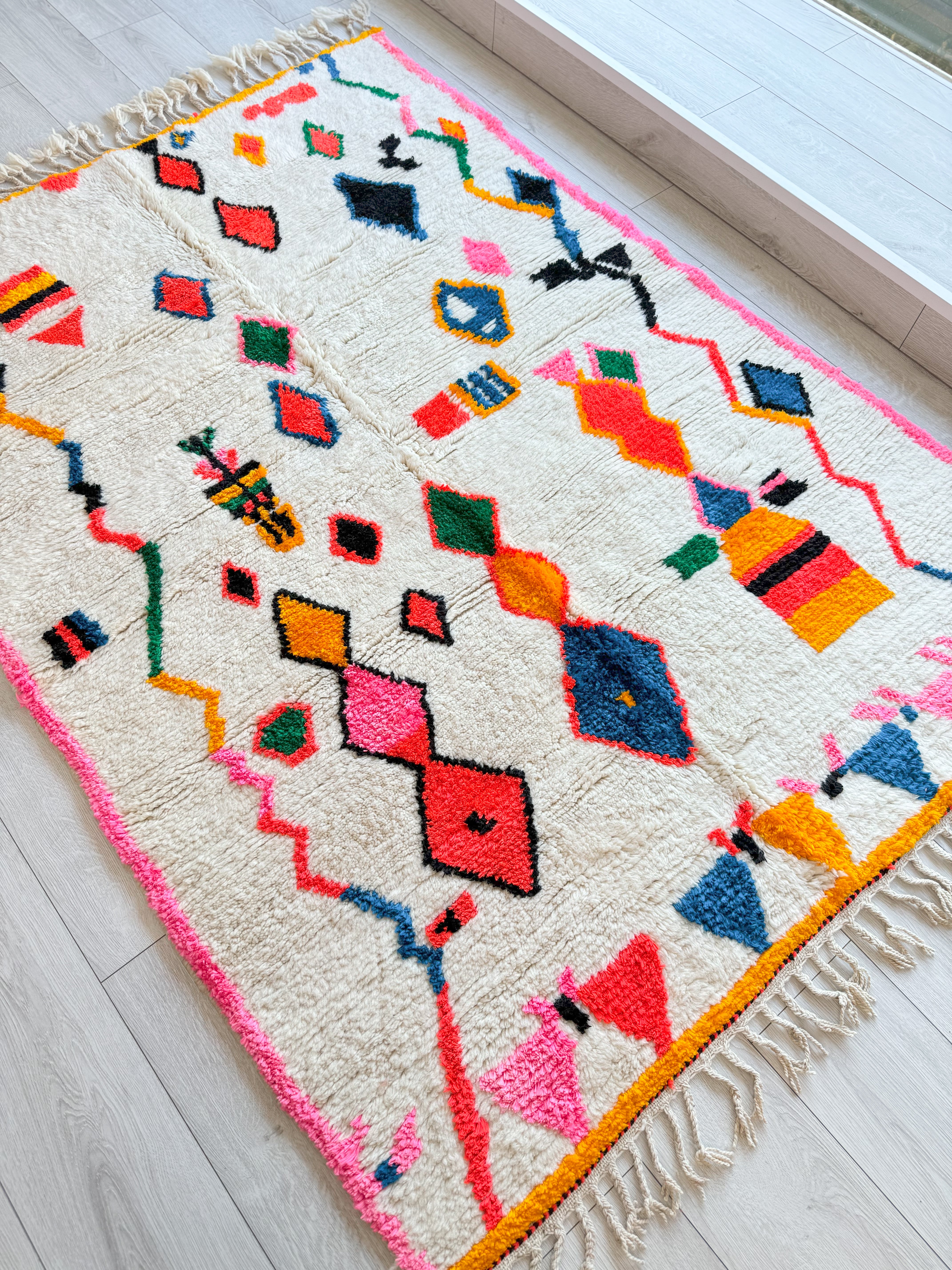 Colorful Berber Rug 156 x 228 cm / 5.1 x 7.5 ft - n°1475