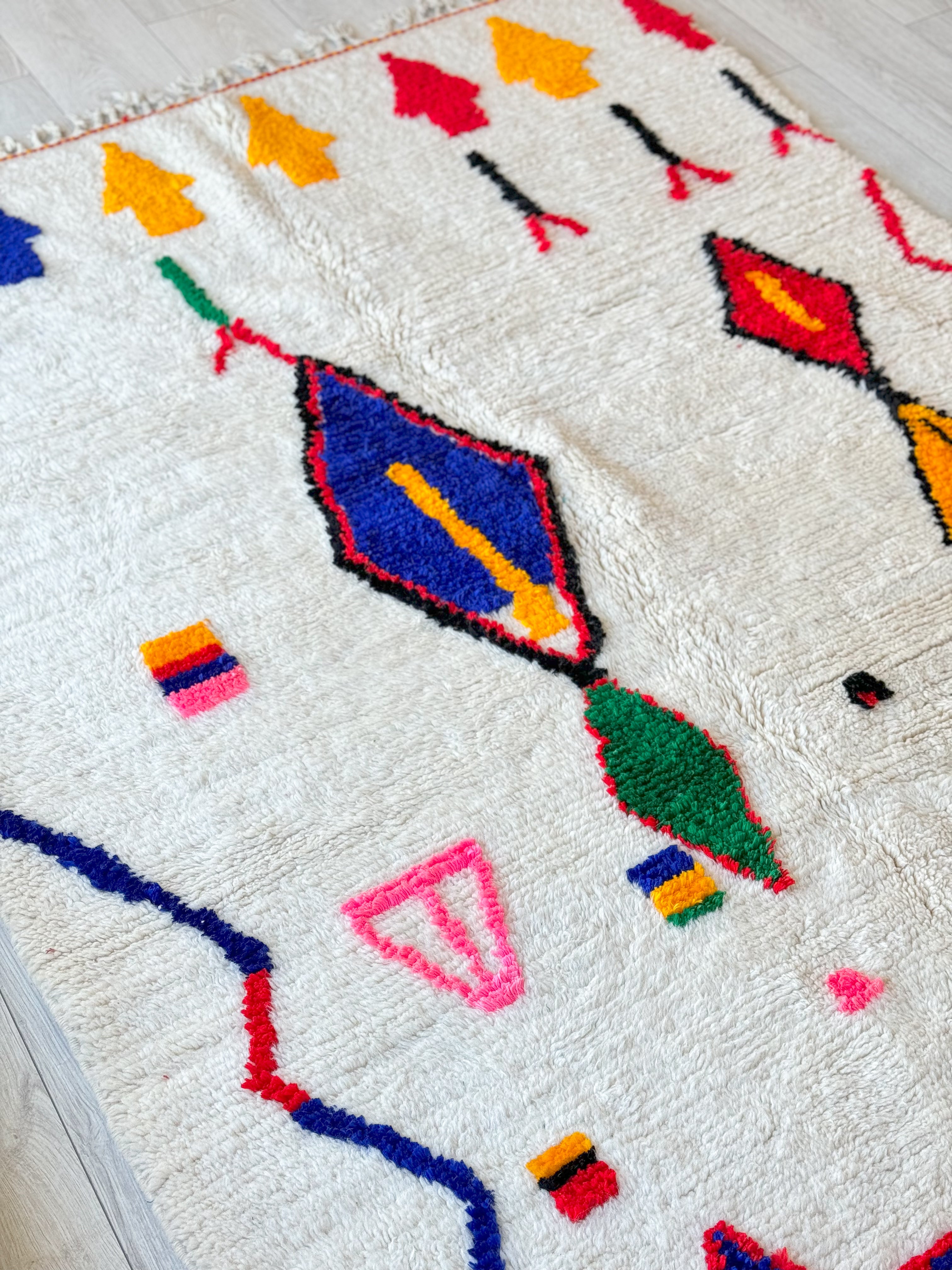 Colorful Berber rug 160 x 280 cm - n°882