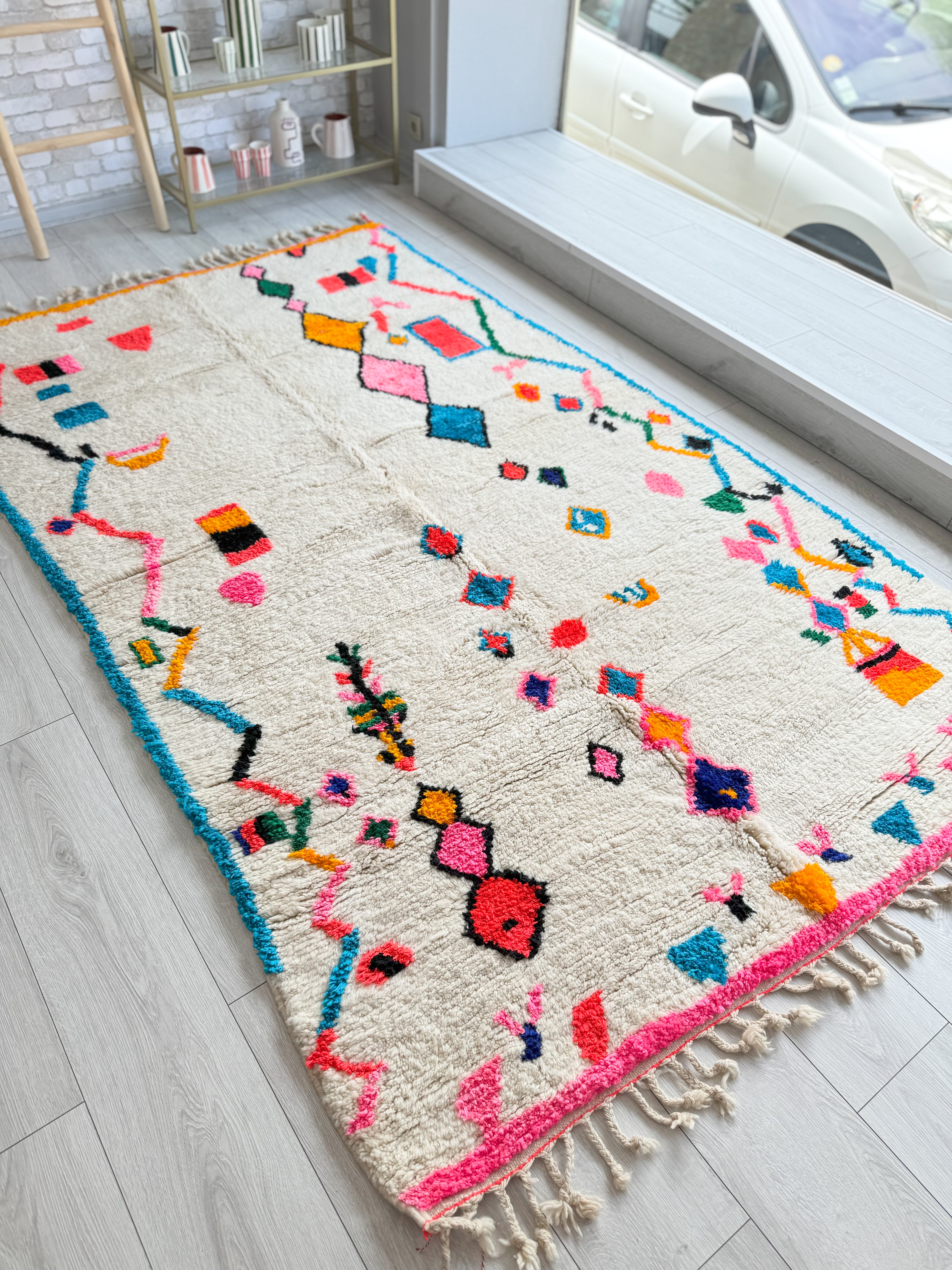 Colorful Berber carpet - n°1283