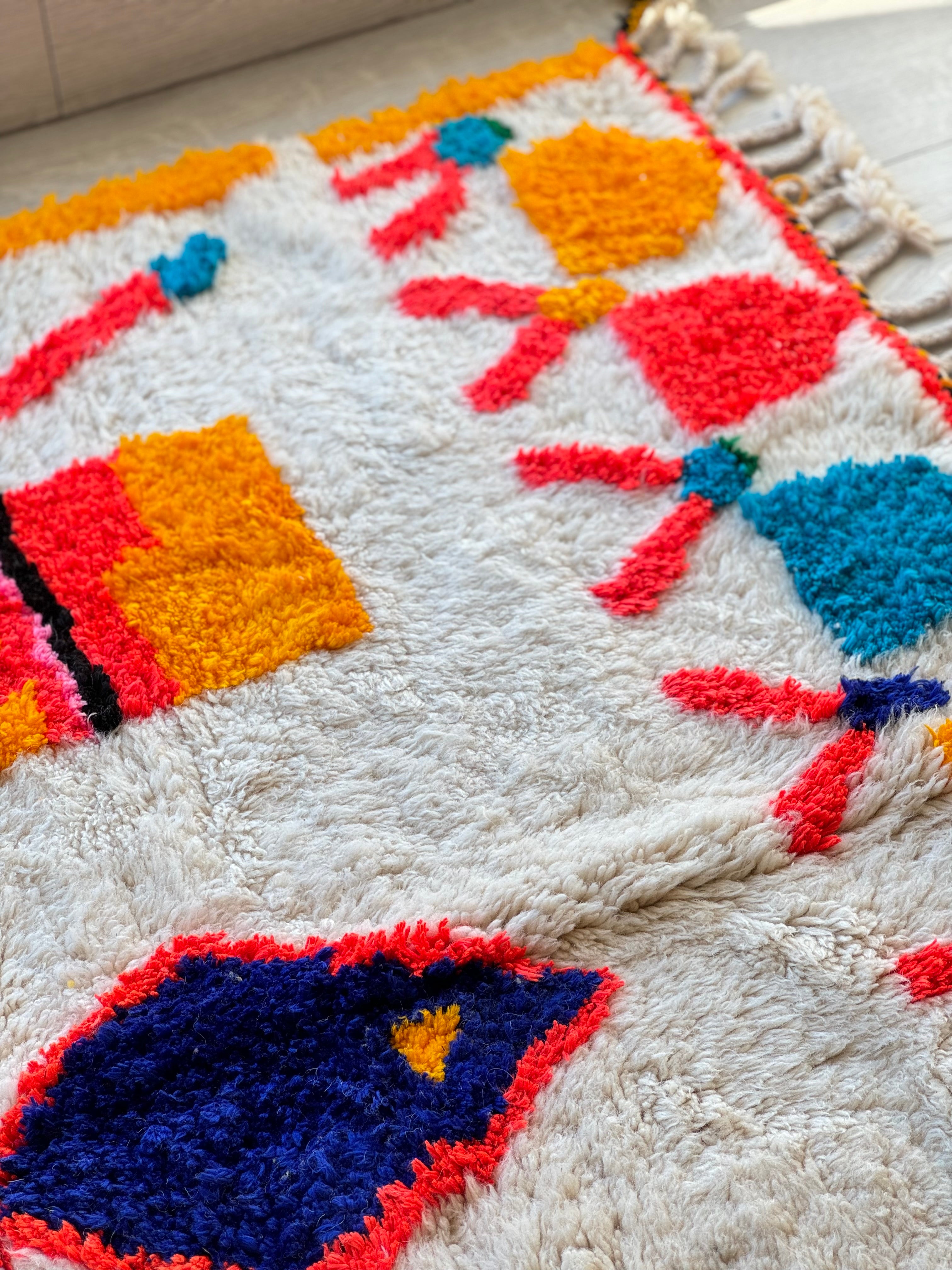 Colorful Berber rug 157 x 270 cm - n°907