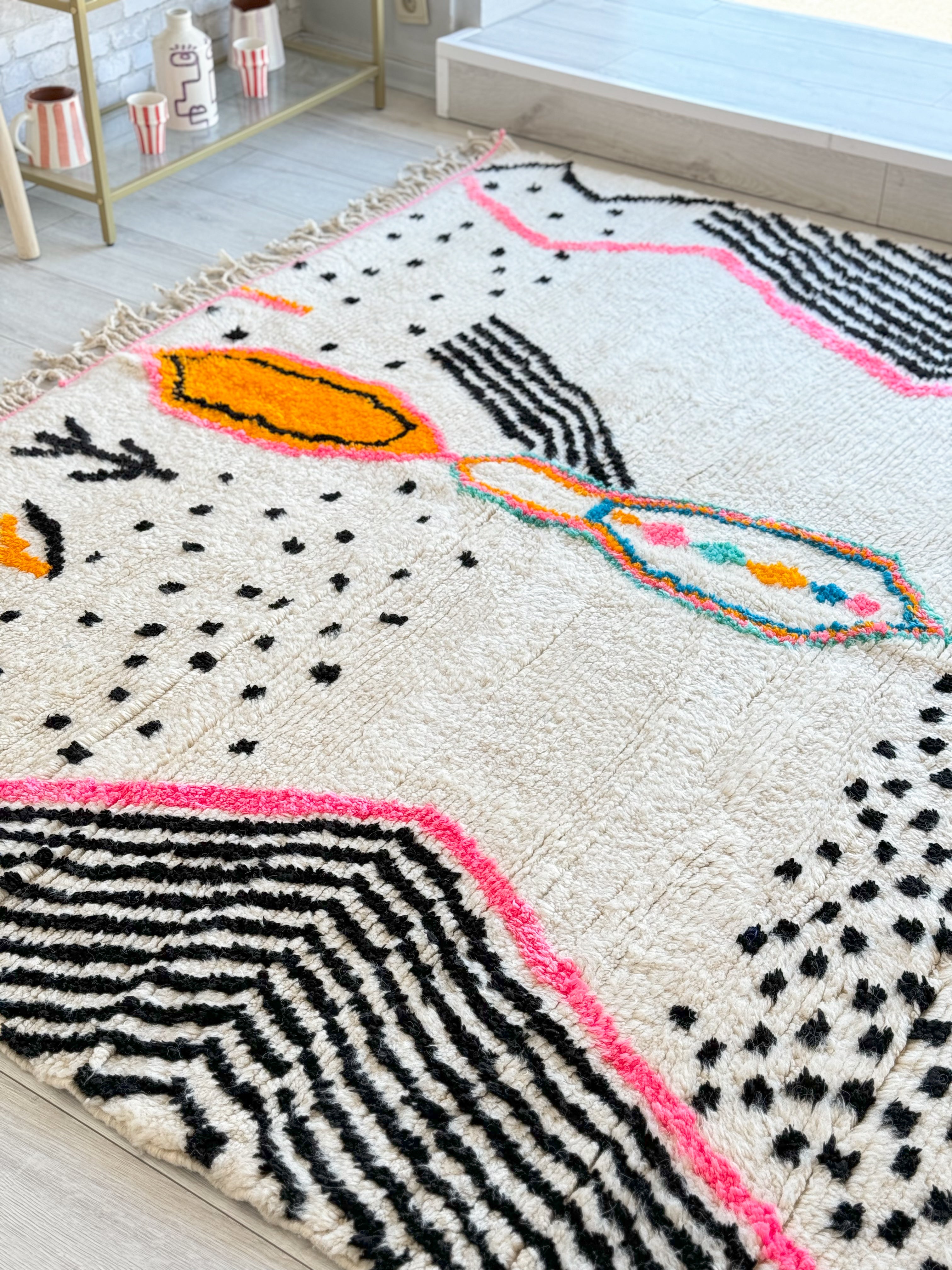 Colorful Berber rug 216 x 300 cm - n°1034