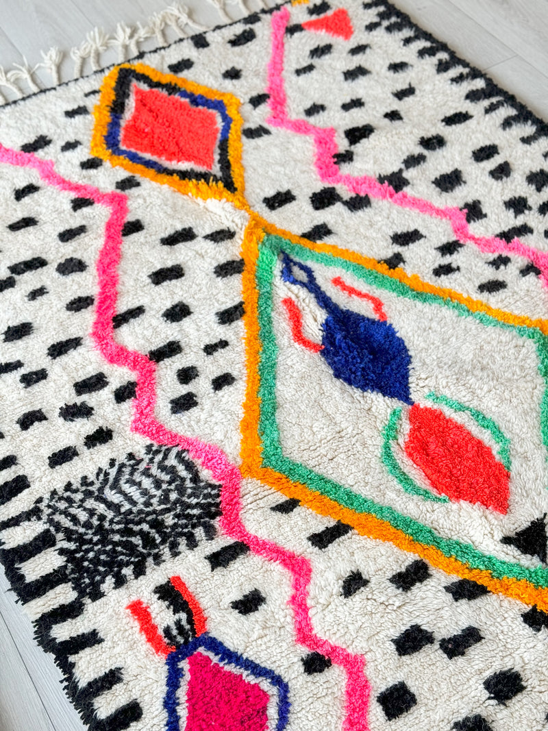 Colorful Berber rug 153 x 285 cm - n°906