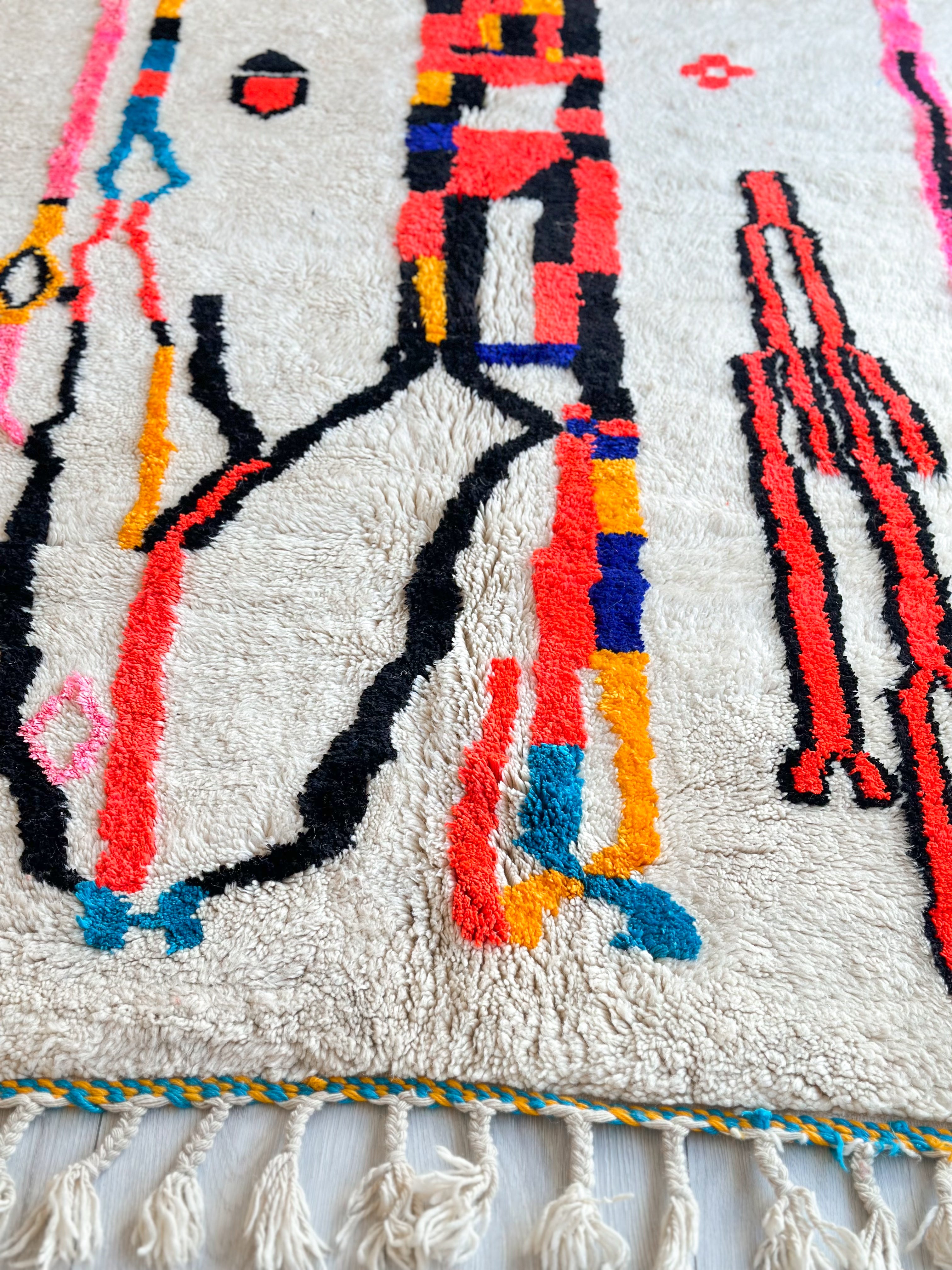 Colorful Berber rug 145 x 260 cm - n°736