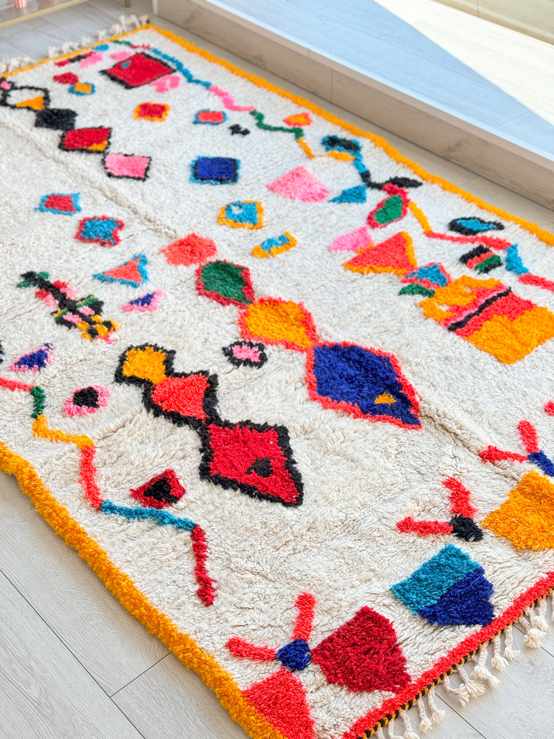 Colorful Berber rug 157 x 270 cm - n°907