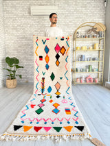 Colorful Berber hallway rug 87 x 280 cm - n°839