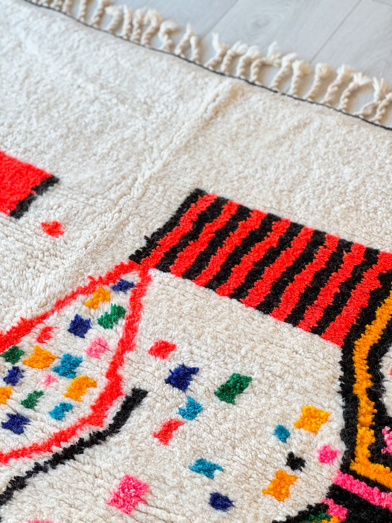Colorful Berber rug 160 x 256 cm - n°850