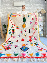 Colorful Berber carpet - n°744