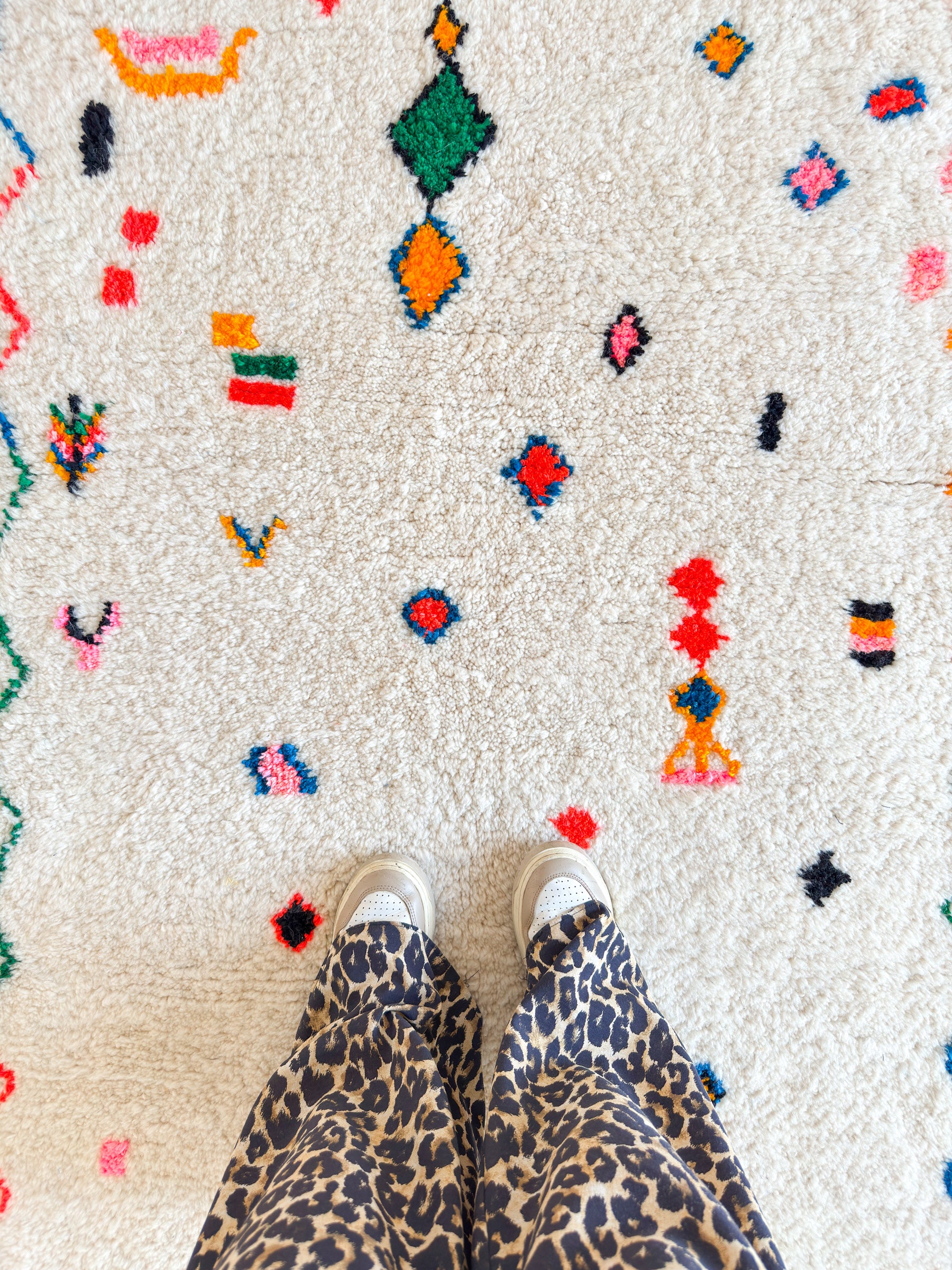 Colorful Berber rug 118 x 200 cm - no. 2125