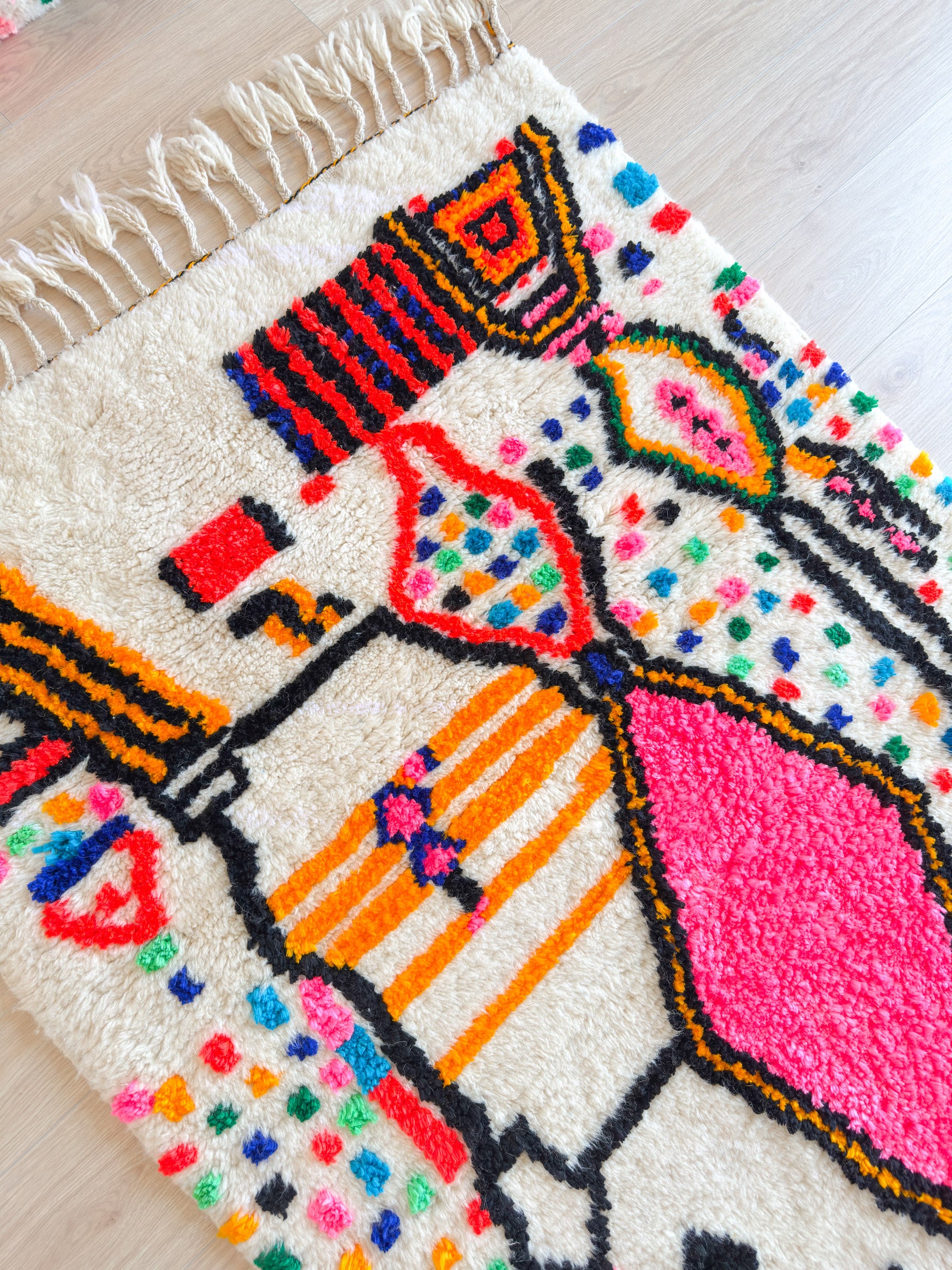 Colorful Berber rug 118 x 206 cm - n°2107
