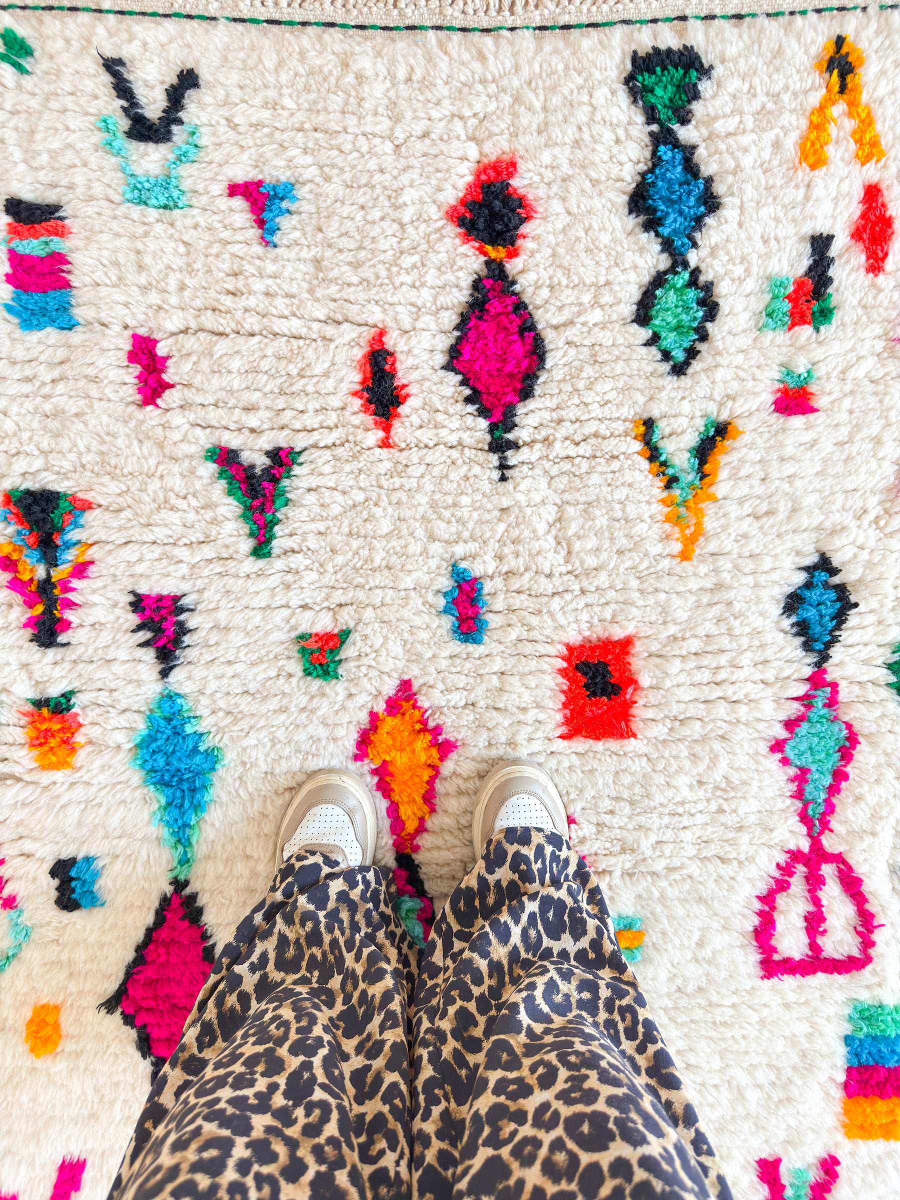 Colorful Berber rug 116 x 171 cm - n°2106