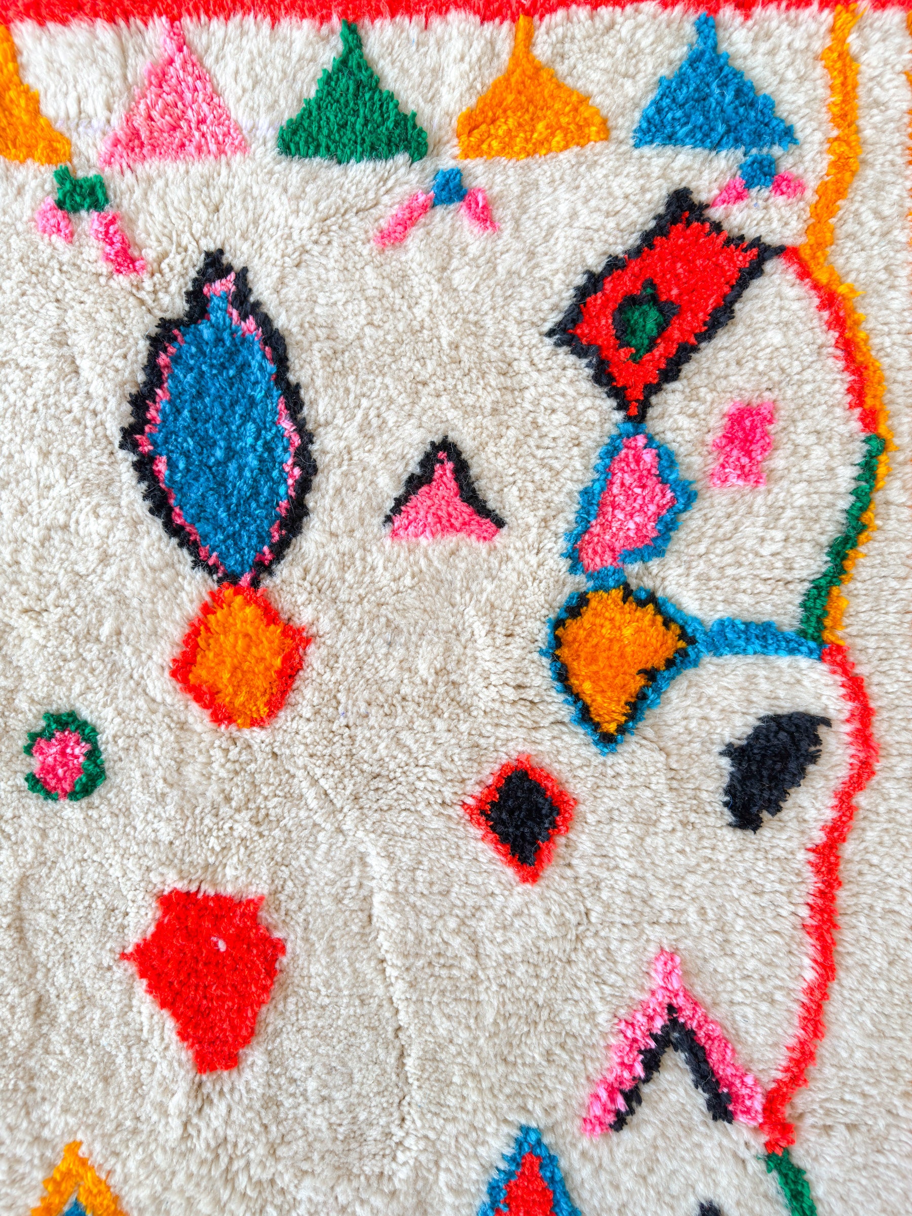 Colorful Berber rug 113 x 200 cm - n°1941