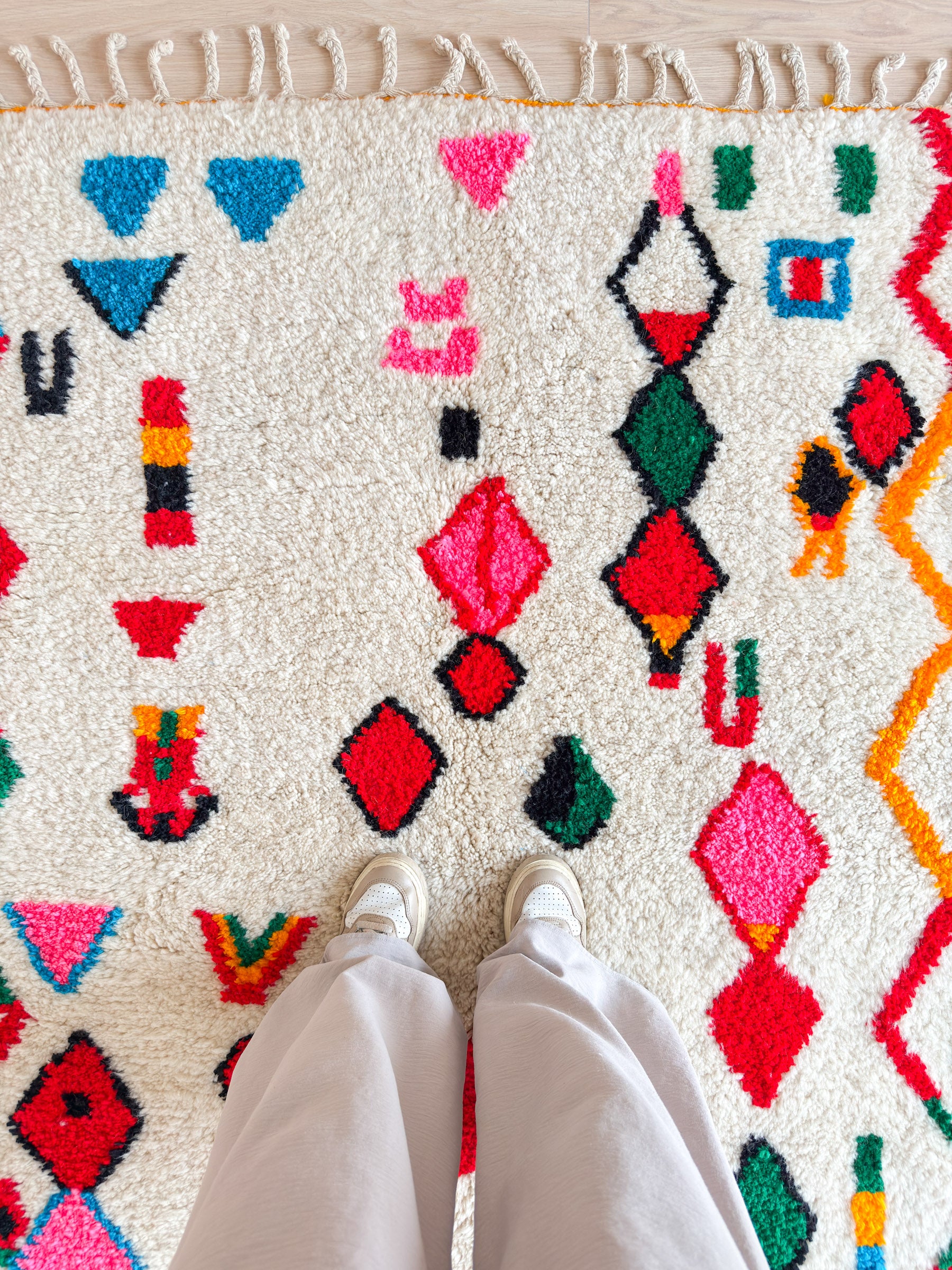 Colorful Berber rug 146 x 214 cm - no. 2054