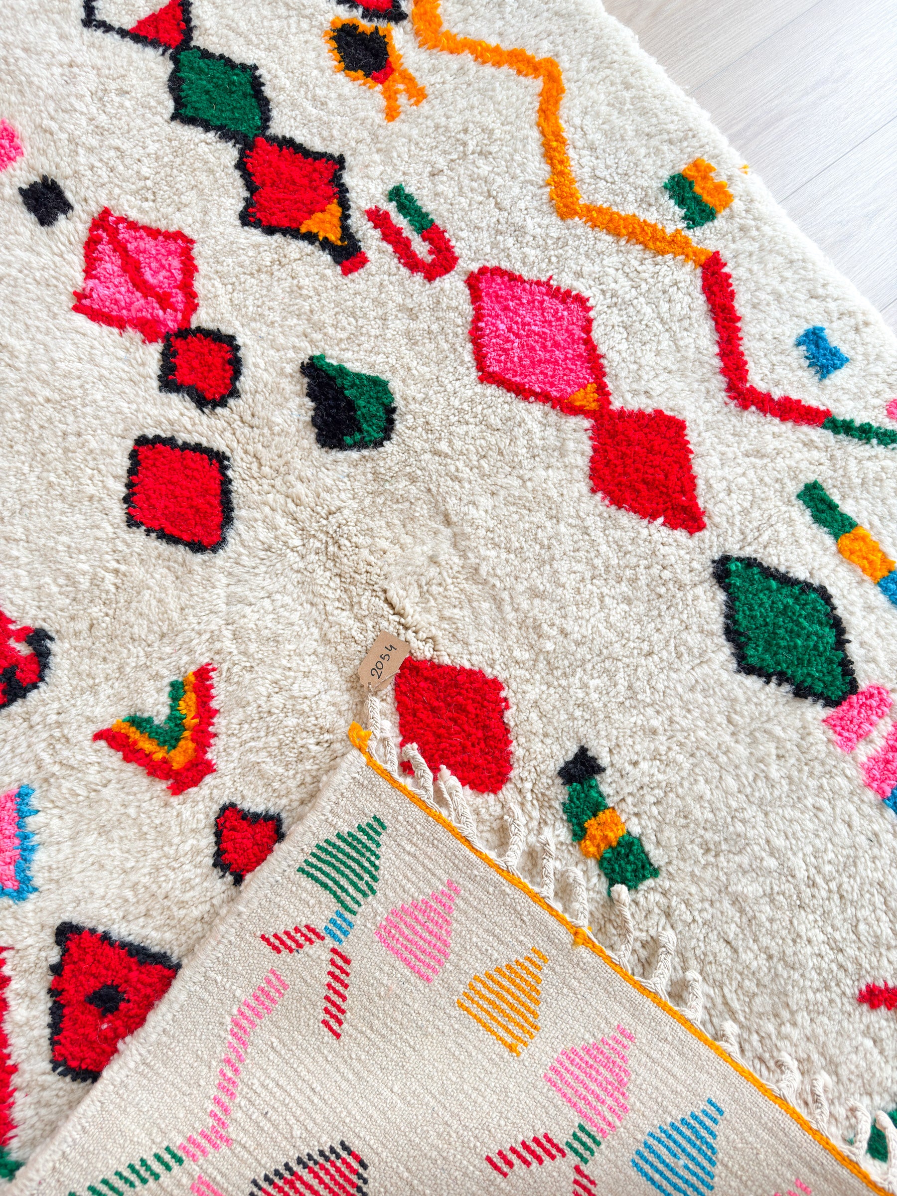 Colorful Berber rug 146 x 214 cm - no. 2054