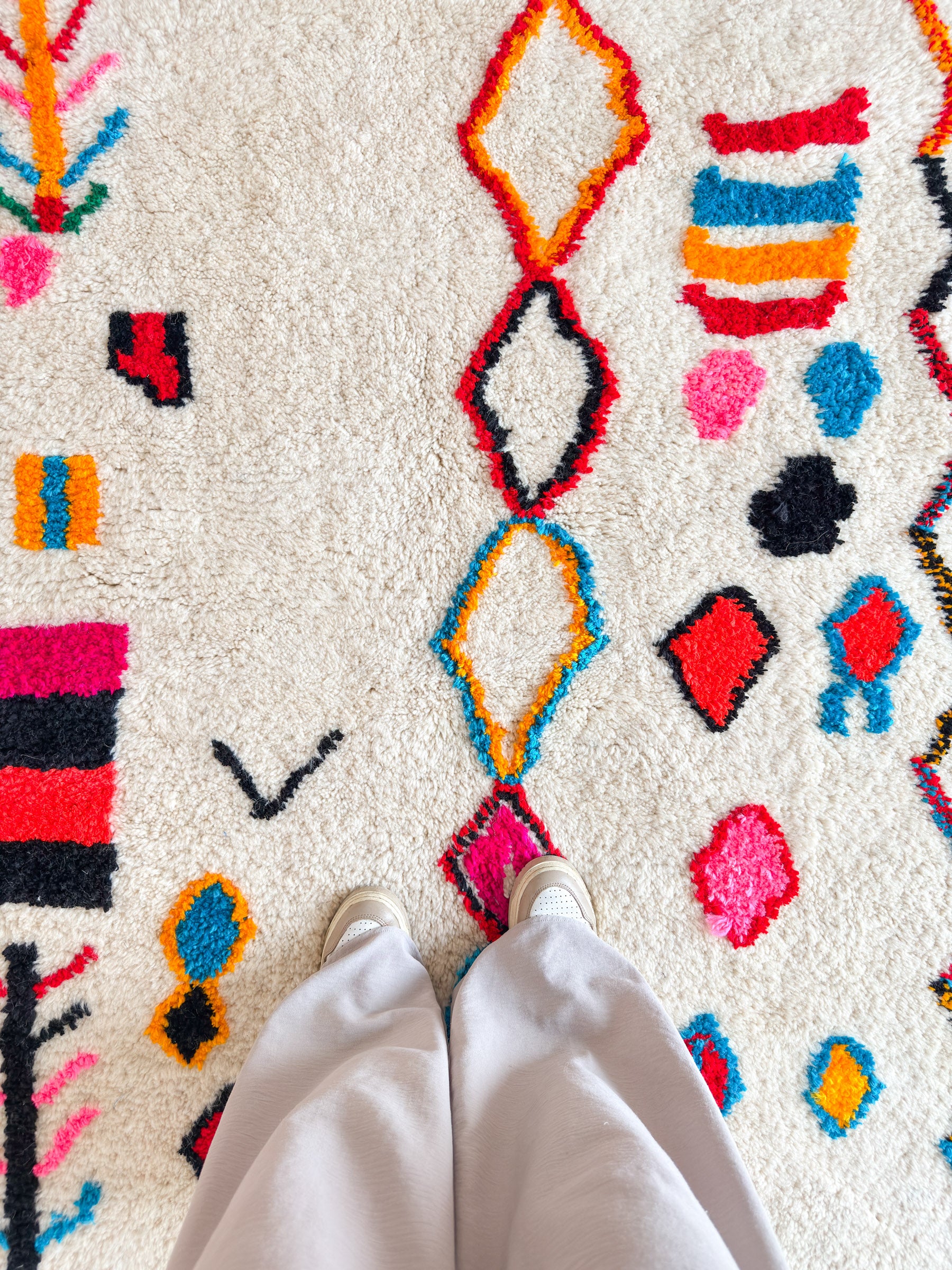 Colorful Berber rug 142 x 225 cm - no. 2121