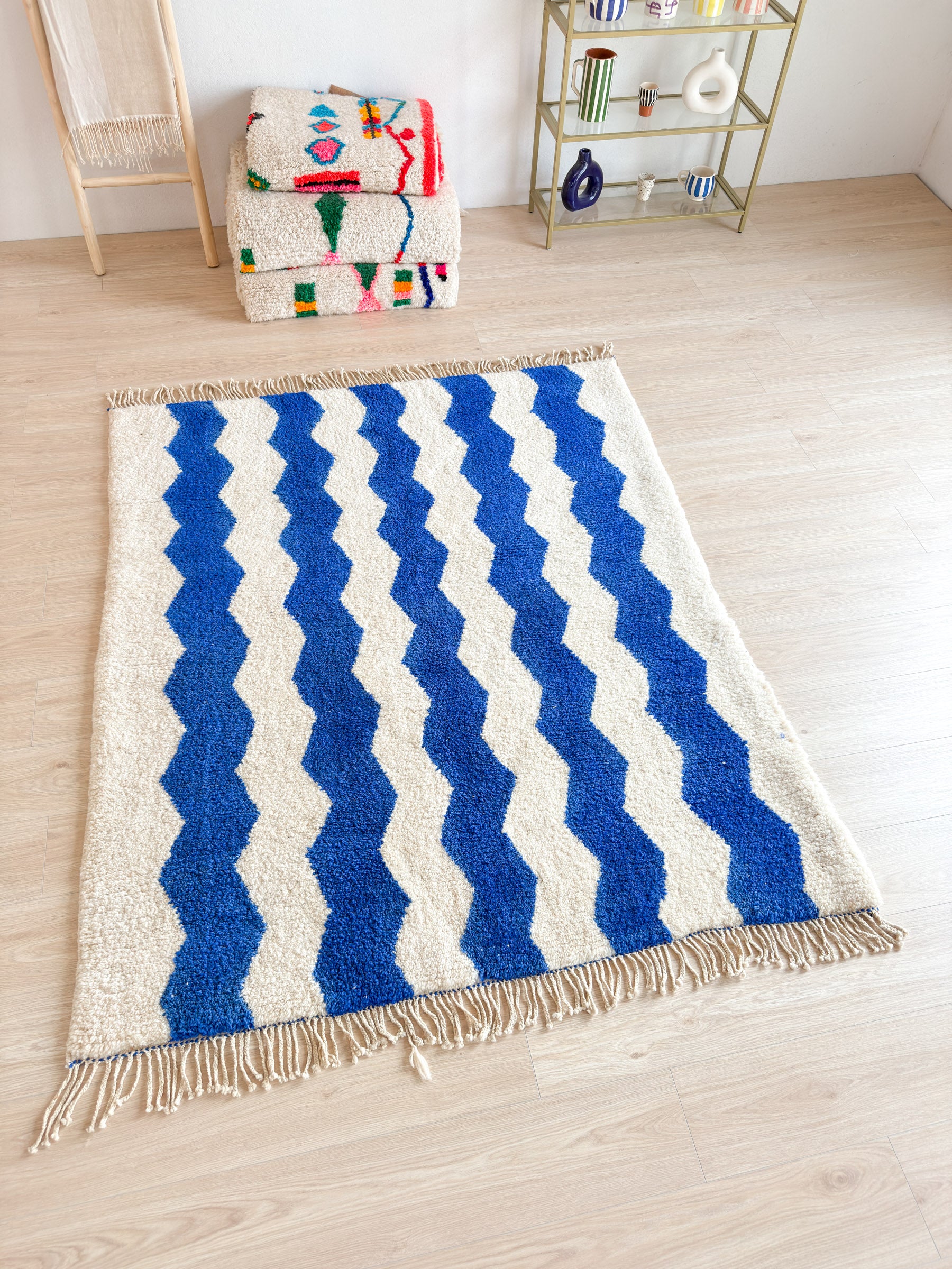 Colorful Berber rug 165 x 214 cm - n°2153