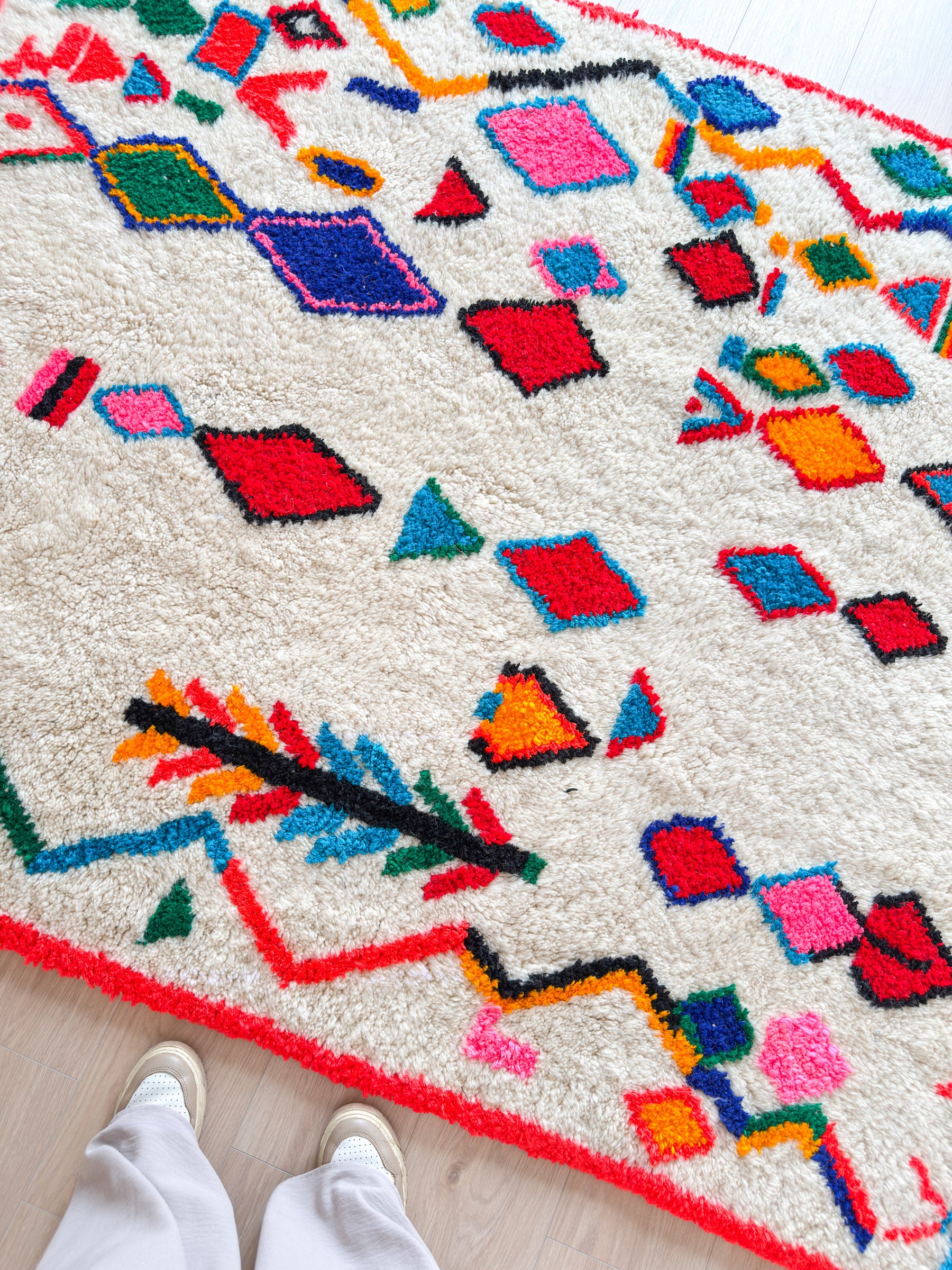 Colorful Berber rug 160 x 216 cm - n°2102