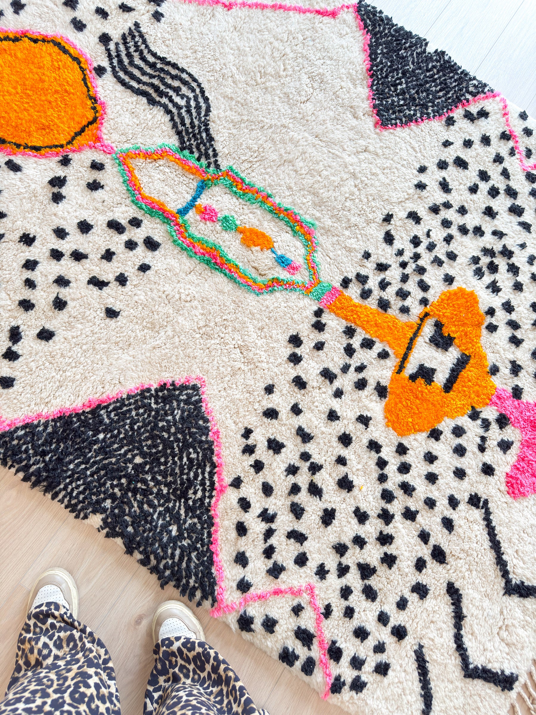 Colorful Berber rug 165 x 224 cm - no. 2109