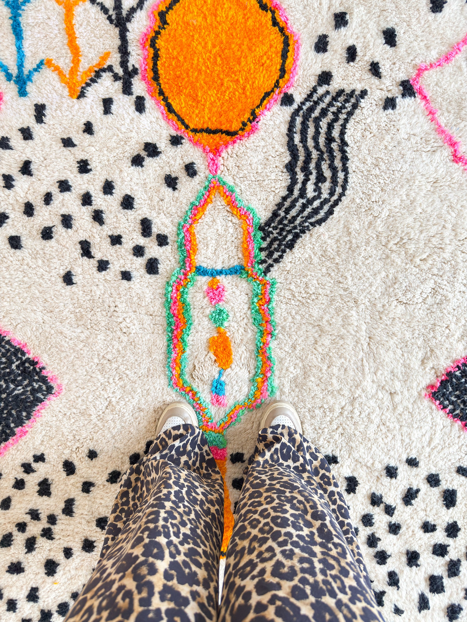 Colorful Berber rug 165 x 224 cm - no. 2109