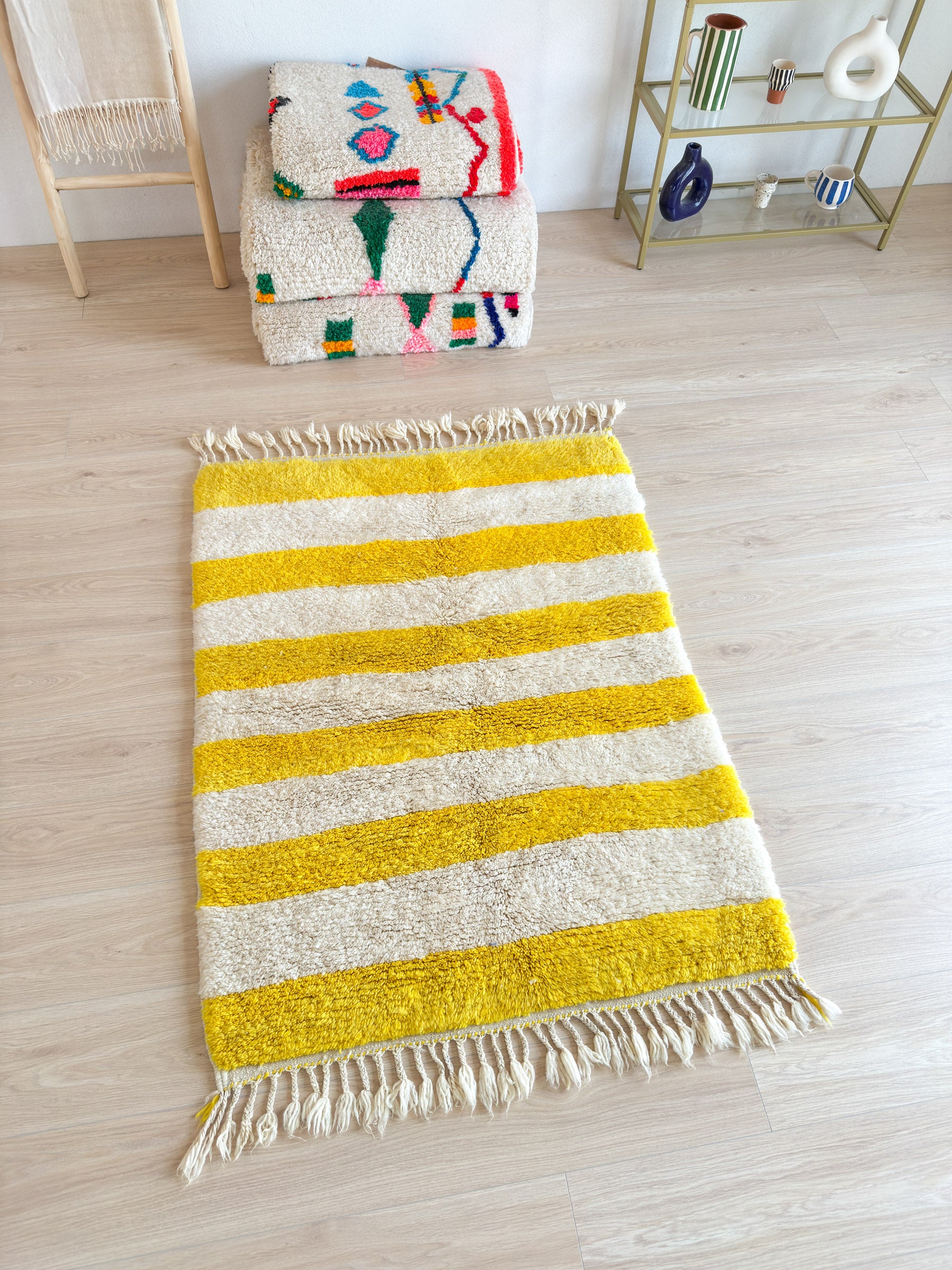 Tapis berbère coloré 107 x 160 cm - n°2053