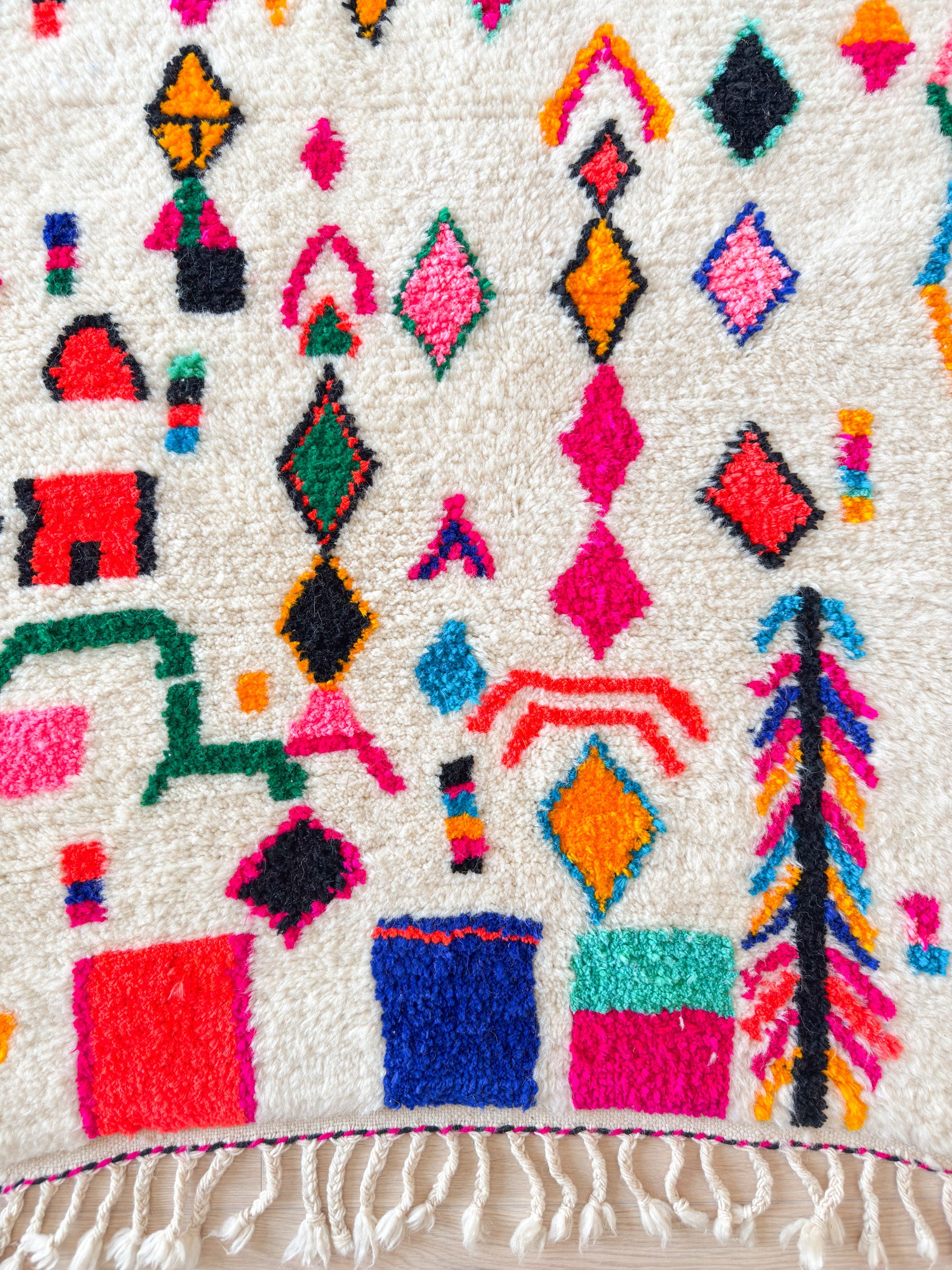 Colorful Berber rug 96 x 165 cm - n°2058