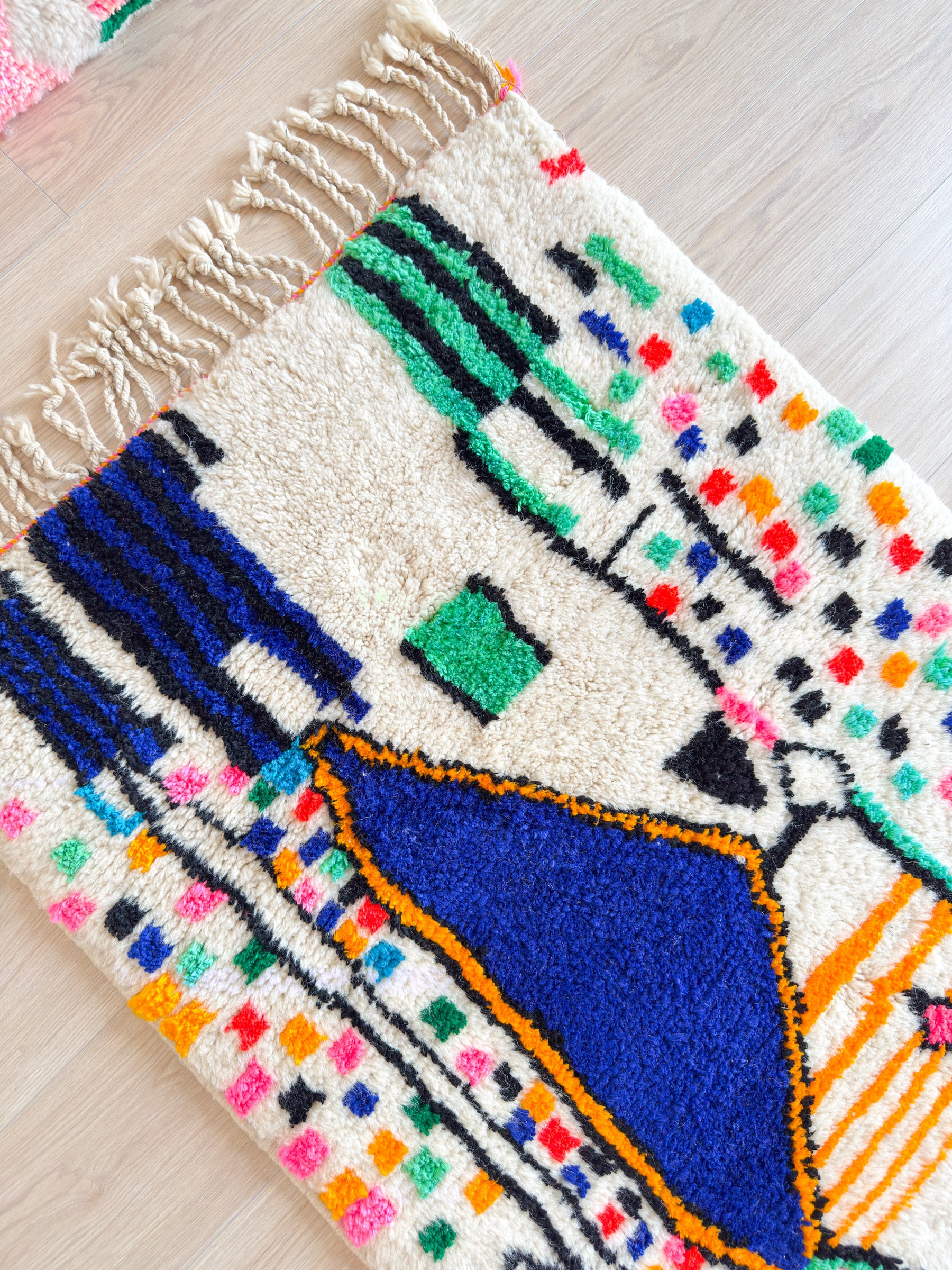 Colorful Berber rug 84 x 144 cm - n°2067