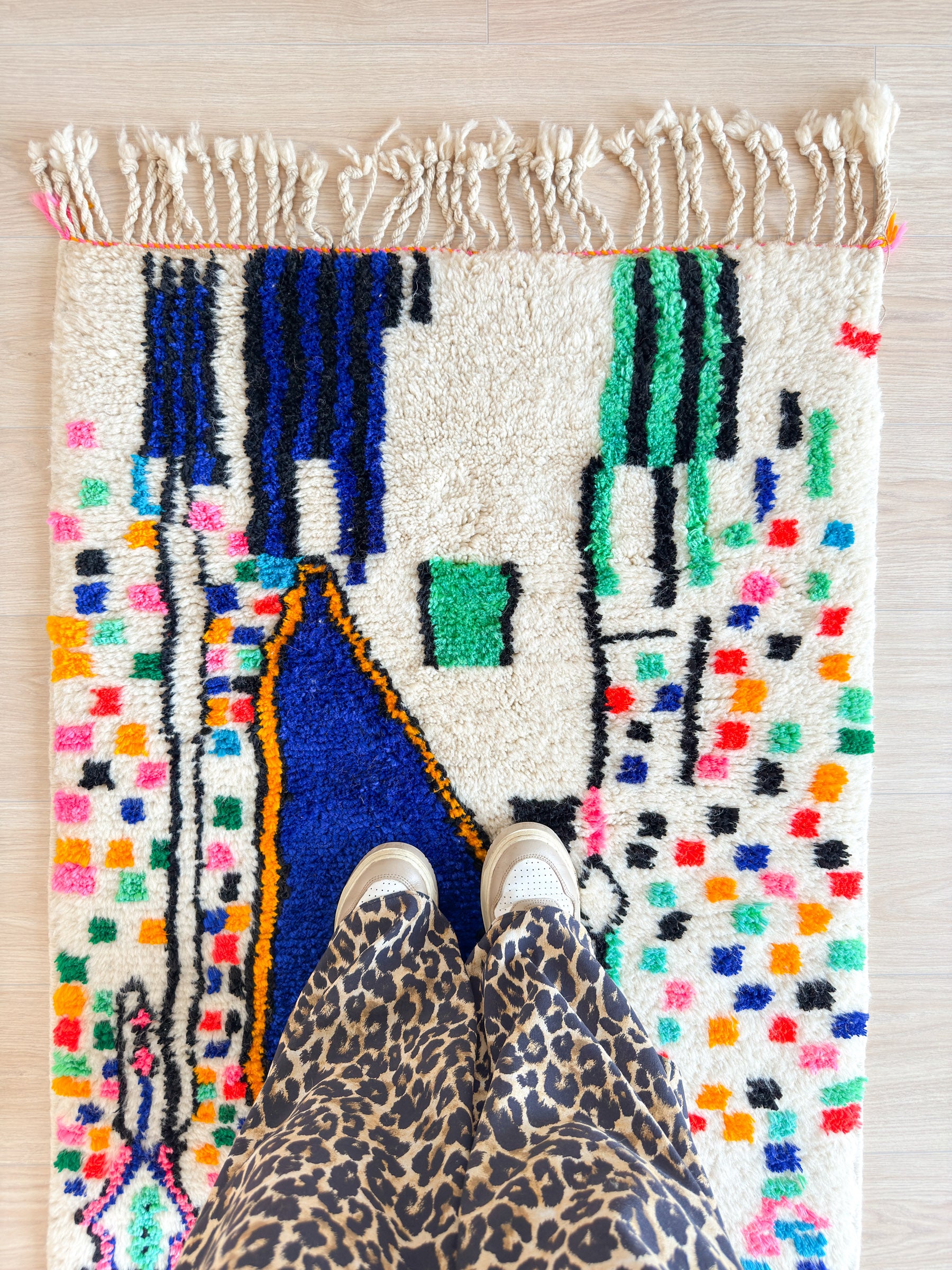 Colorful Berber rug 84 x 144 cm - n°2067