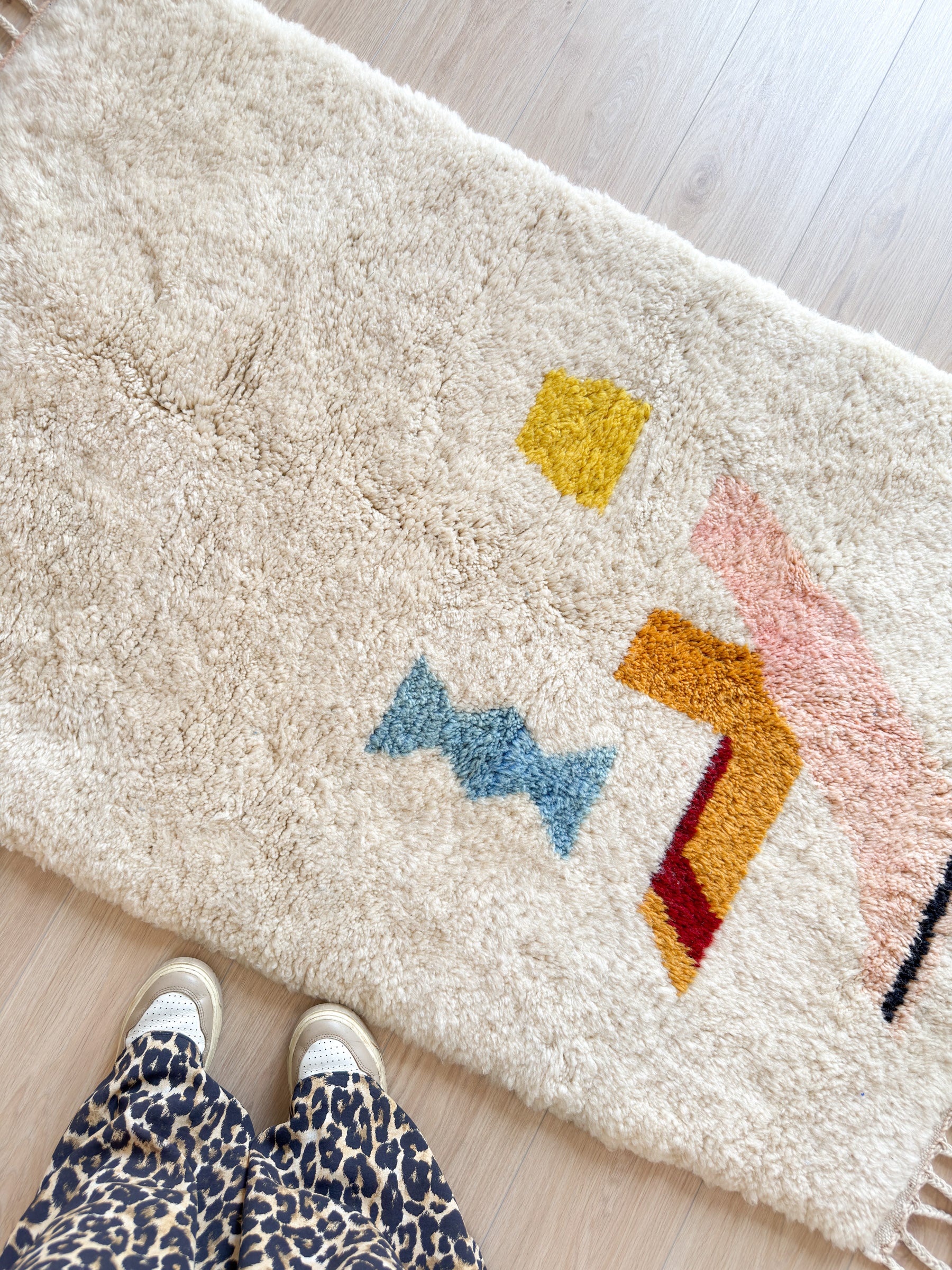 Tapis berbère coloré 99 x 179 cm - n°1935