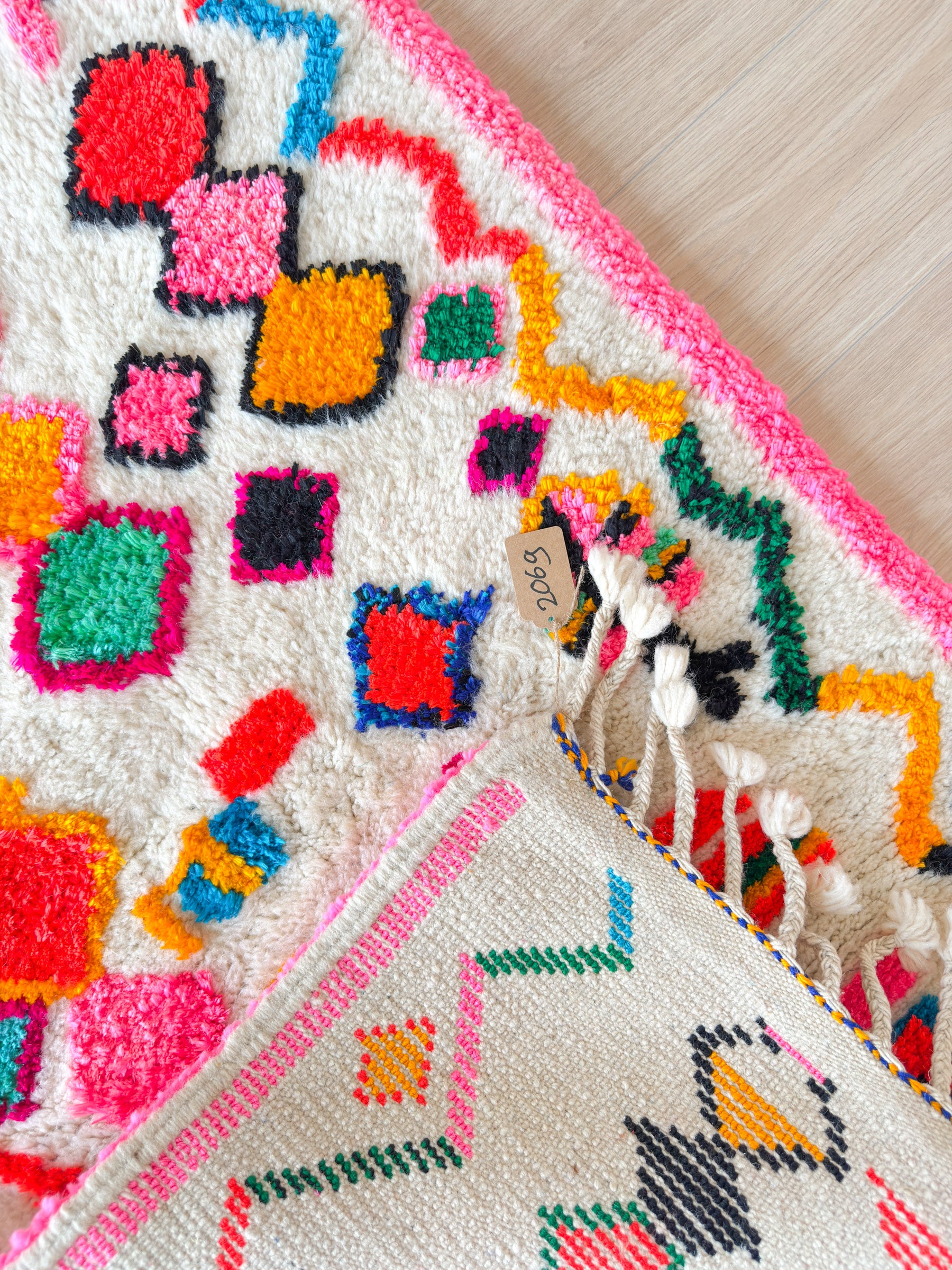 Colorful Berber rug 81 x 147 cm - n°2069