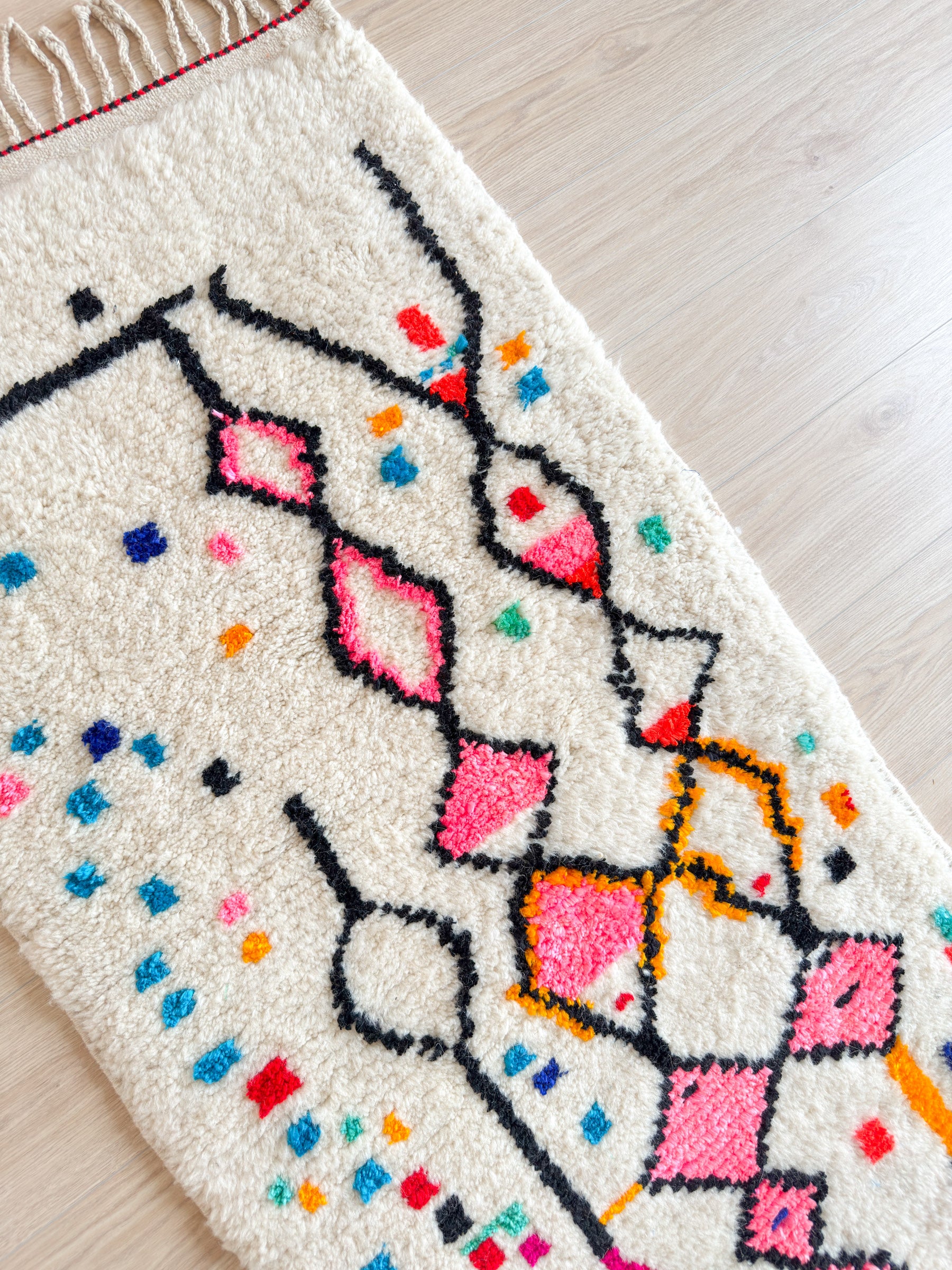 Tapis de couloir berbère coloré 82 x 302 cm - n°1944