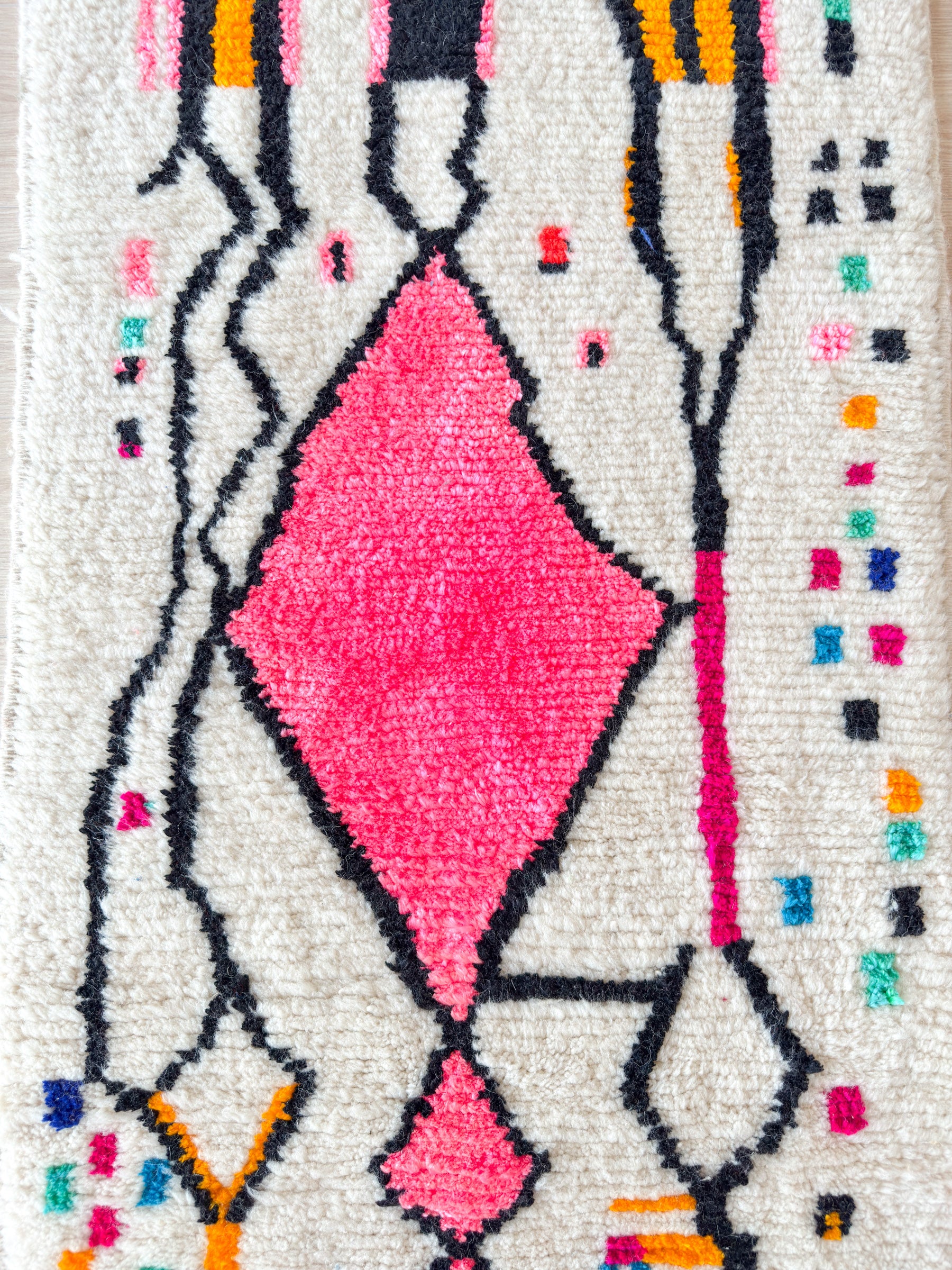 Tapis de couloir berbère coloré 82 x 302 cm - n°1944