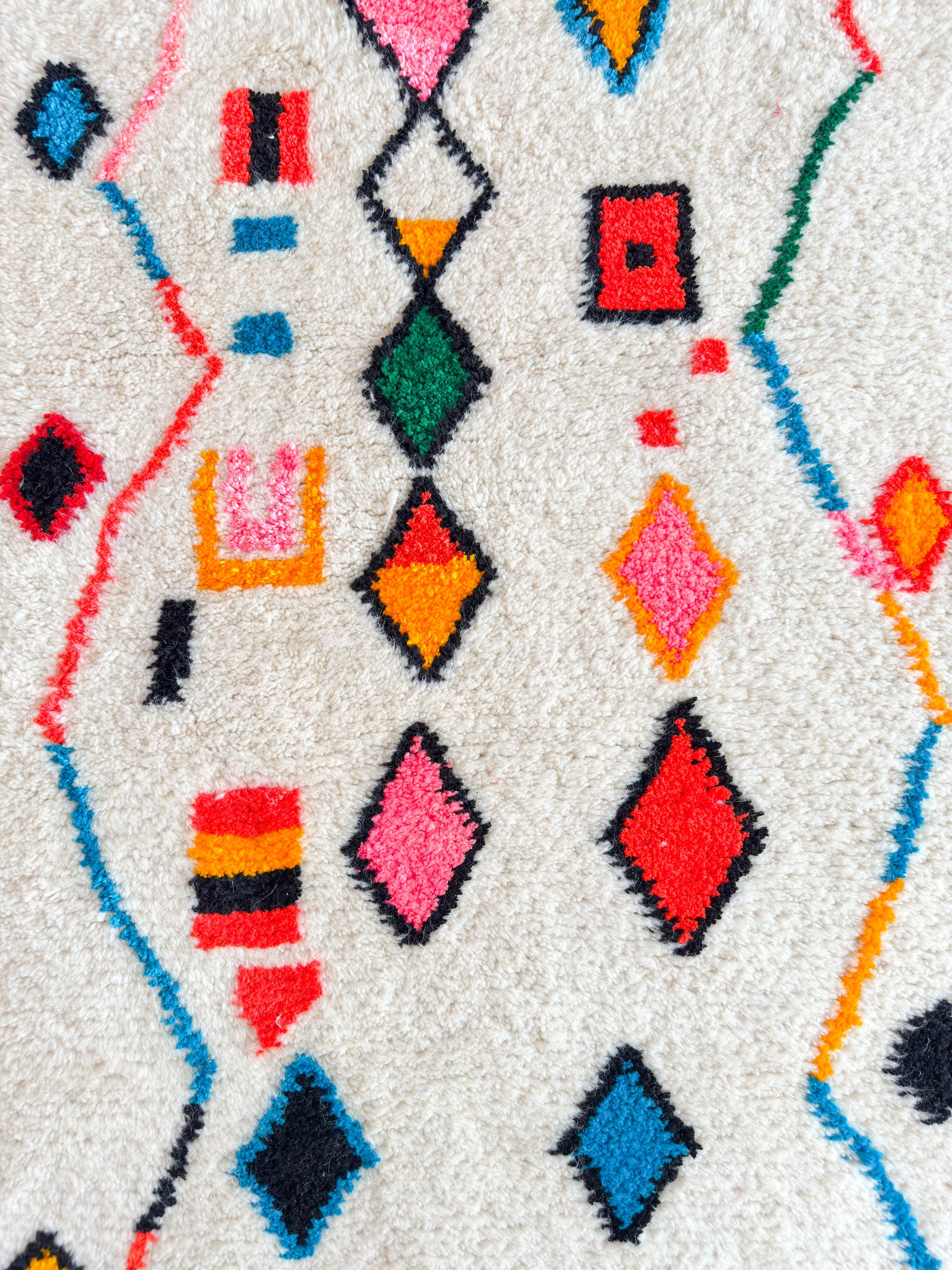 Colorful Berber Runner Rug 91 x 306 cm - No. 2104