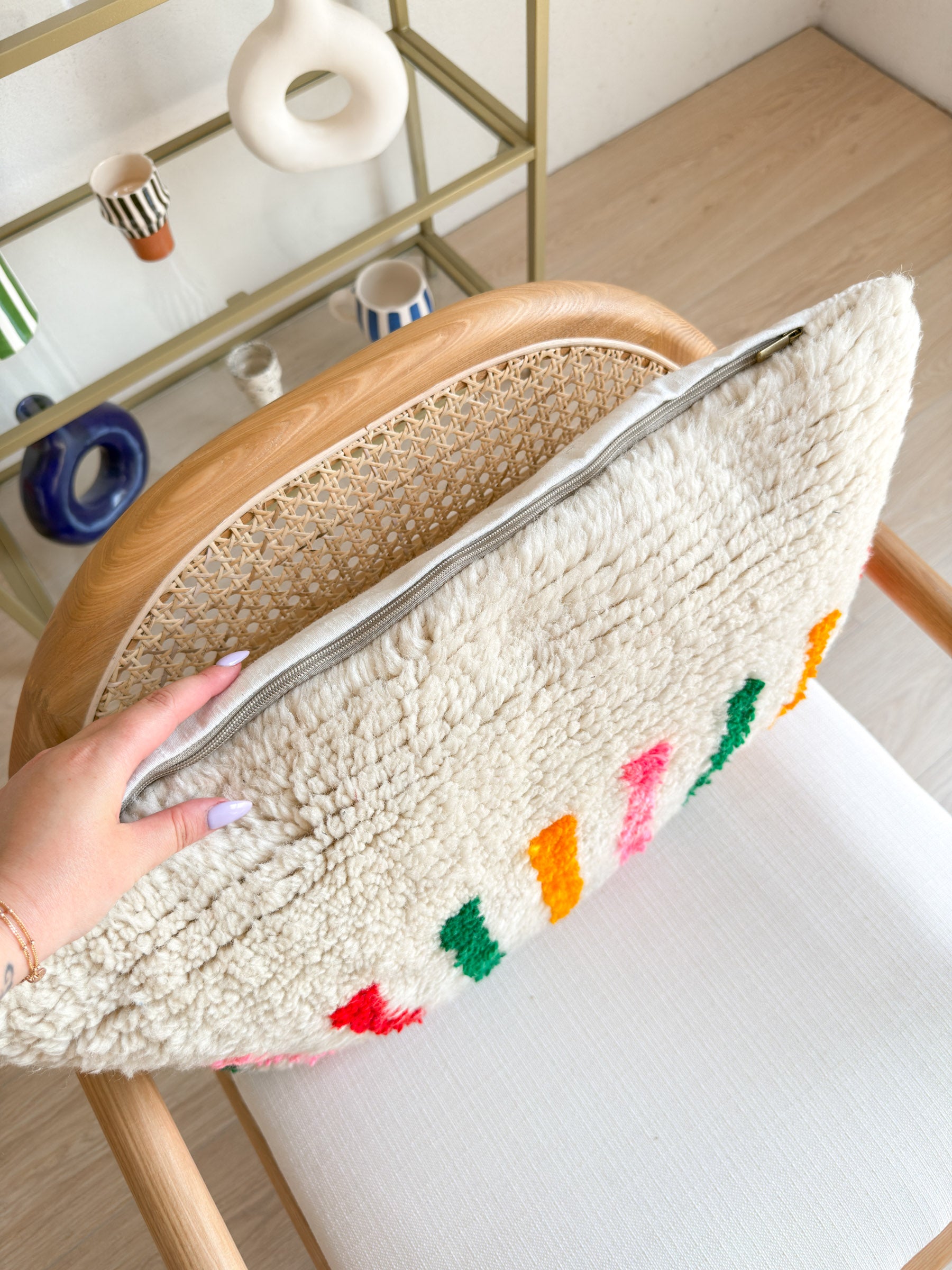 Colorful Berber cushion no. 5