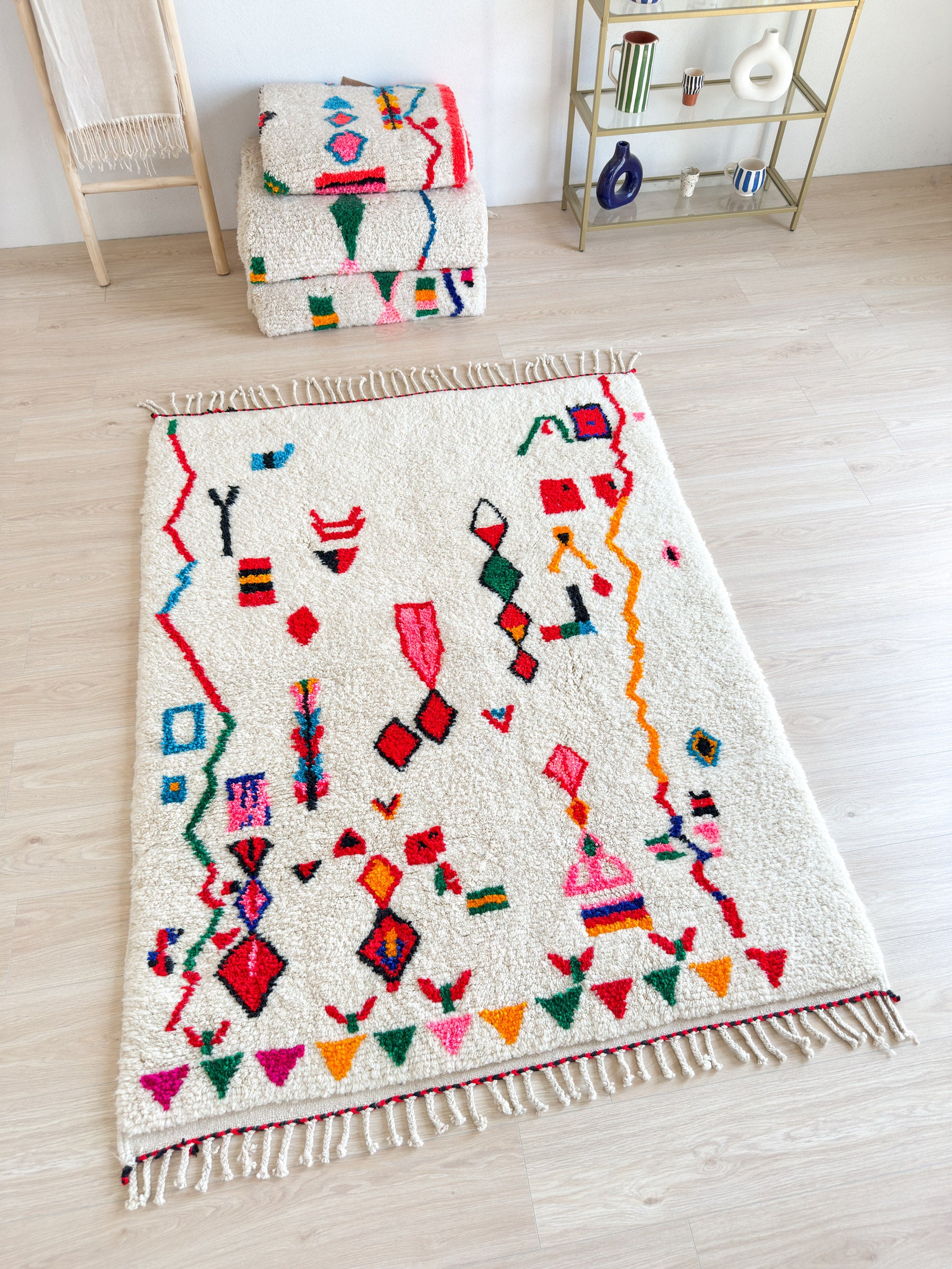 Tapis berbère coloré 149 x 216 cm - n°2074