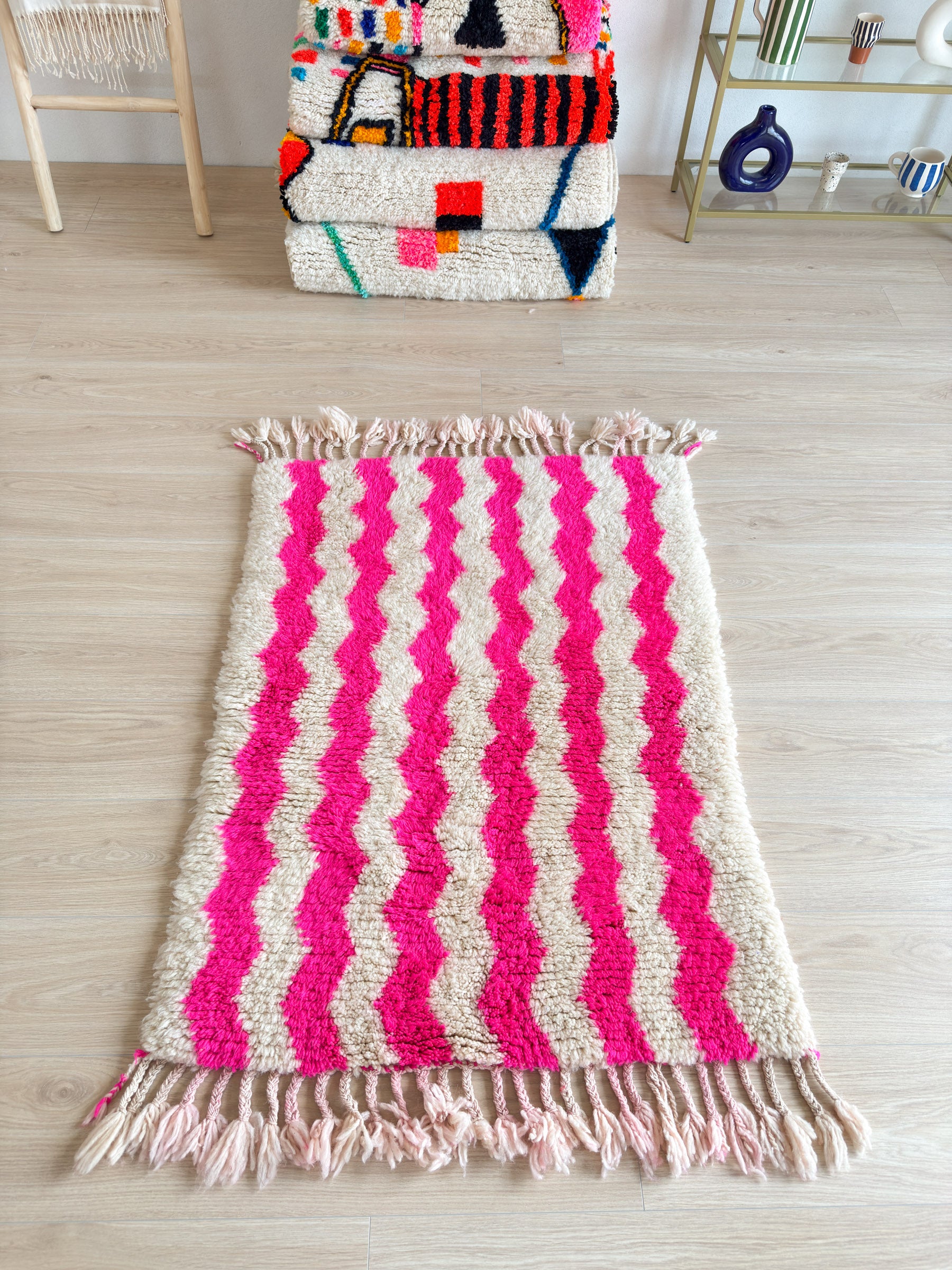 Colorful Berber rug 90 x 137 cm - n°1595